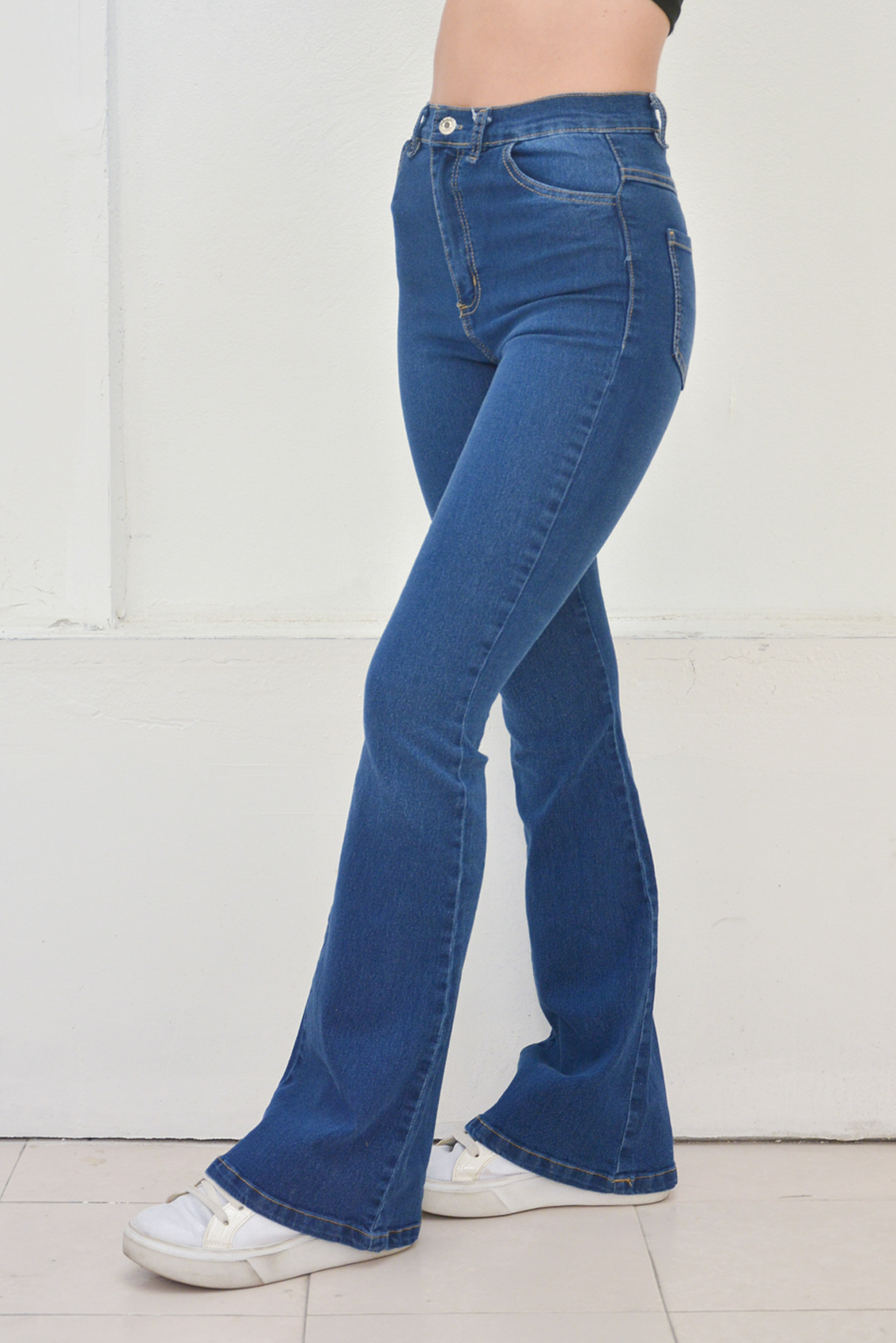 0070 JEAN OXFORD AZUL ELASTIZADO