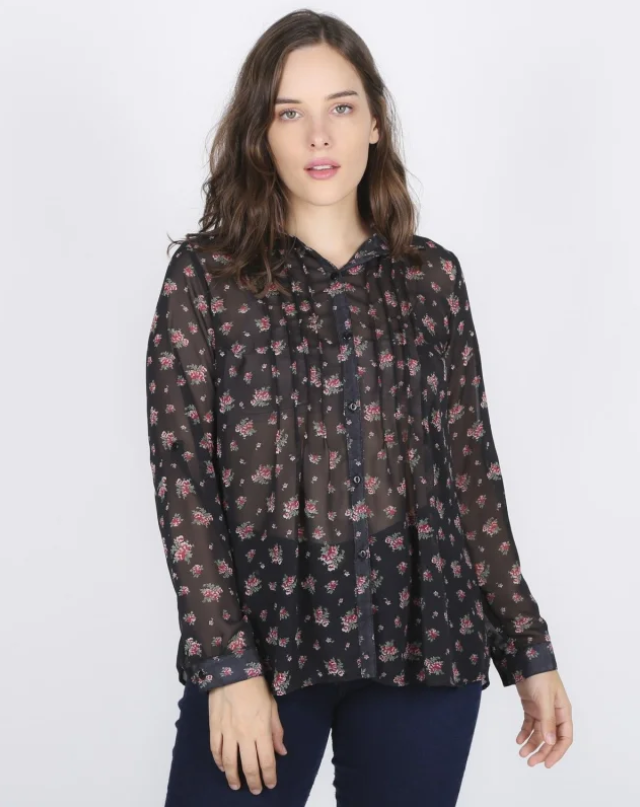 Camisa Gasa Estampada Tabla