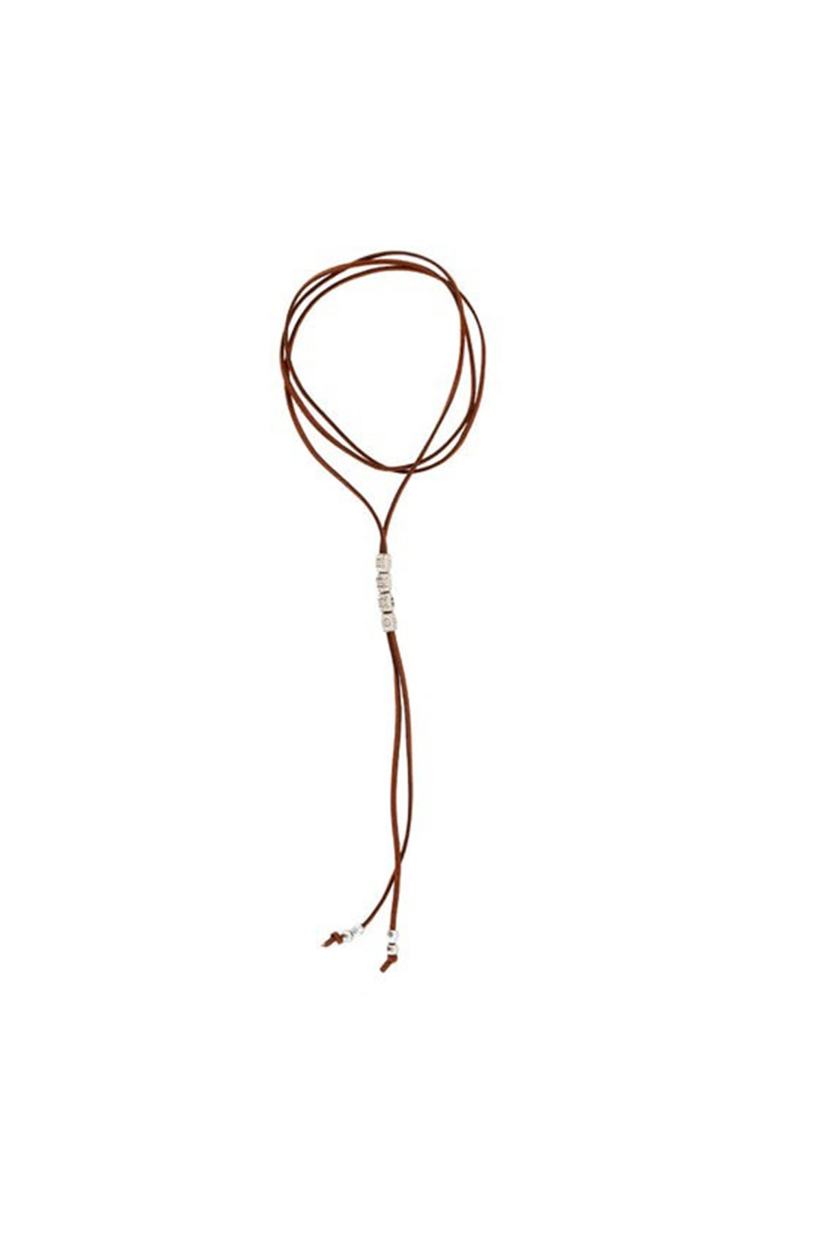 Choker corbatin canutillos plateados