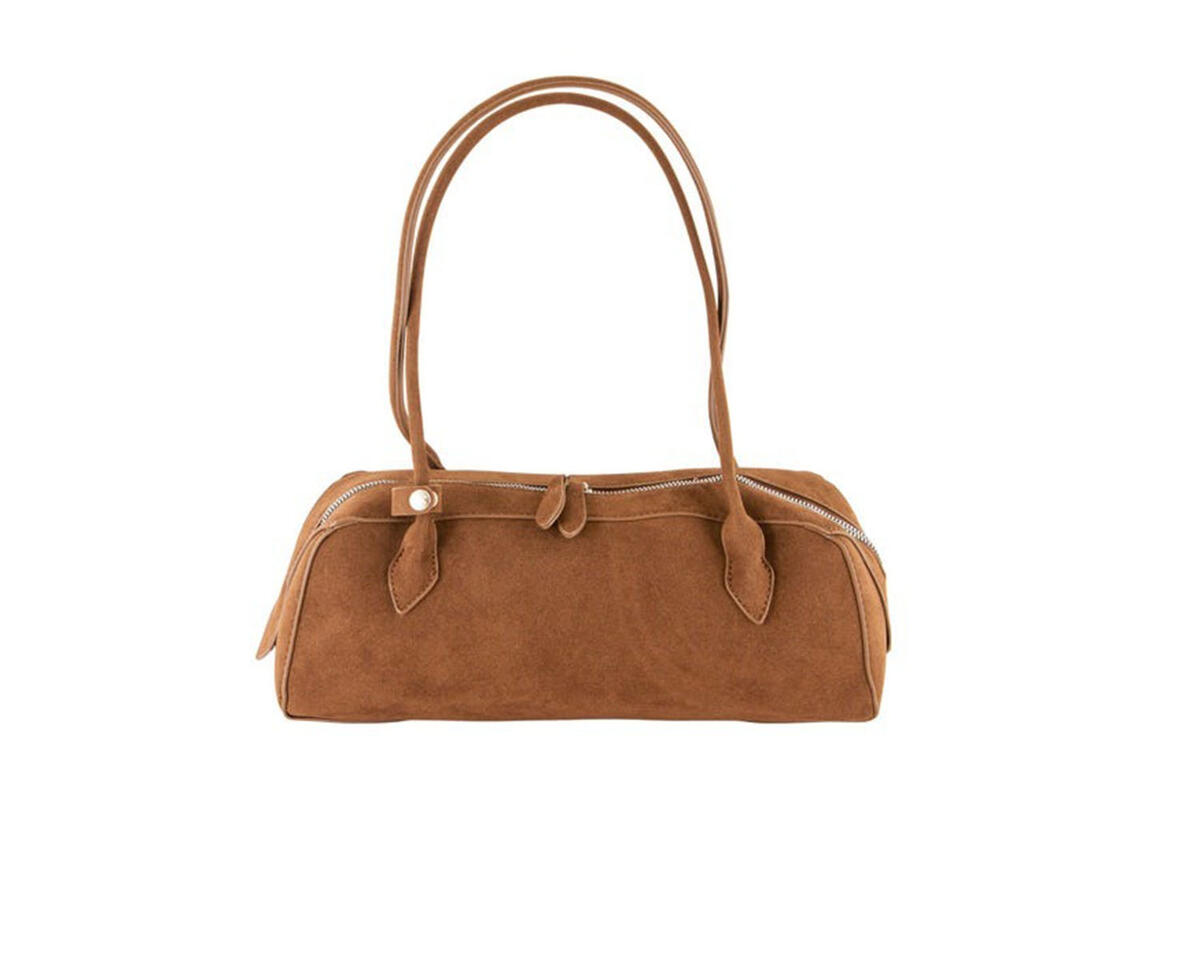 Cartera baguette de gamuza importada