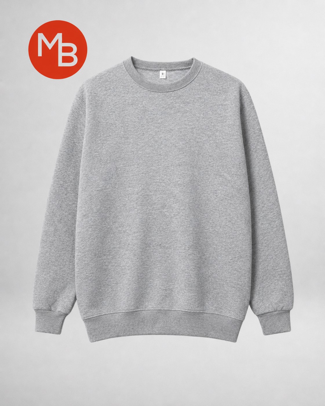 BUZO DE FRISA LISO CUELLO REDONDO FRISADO