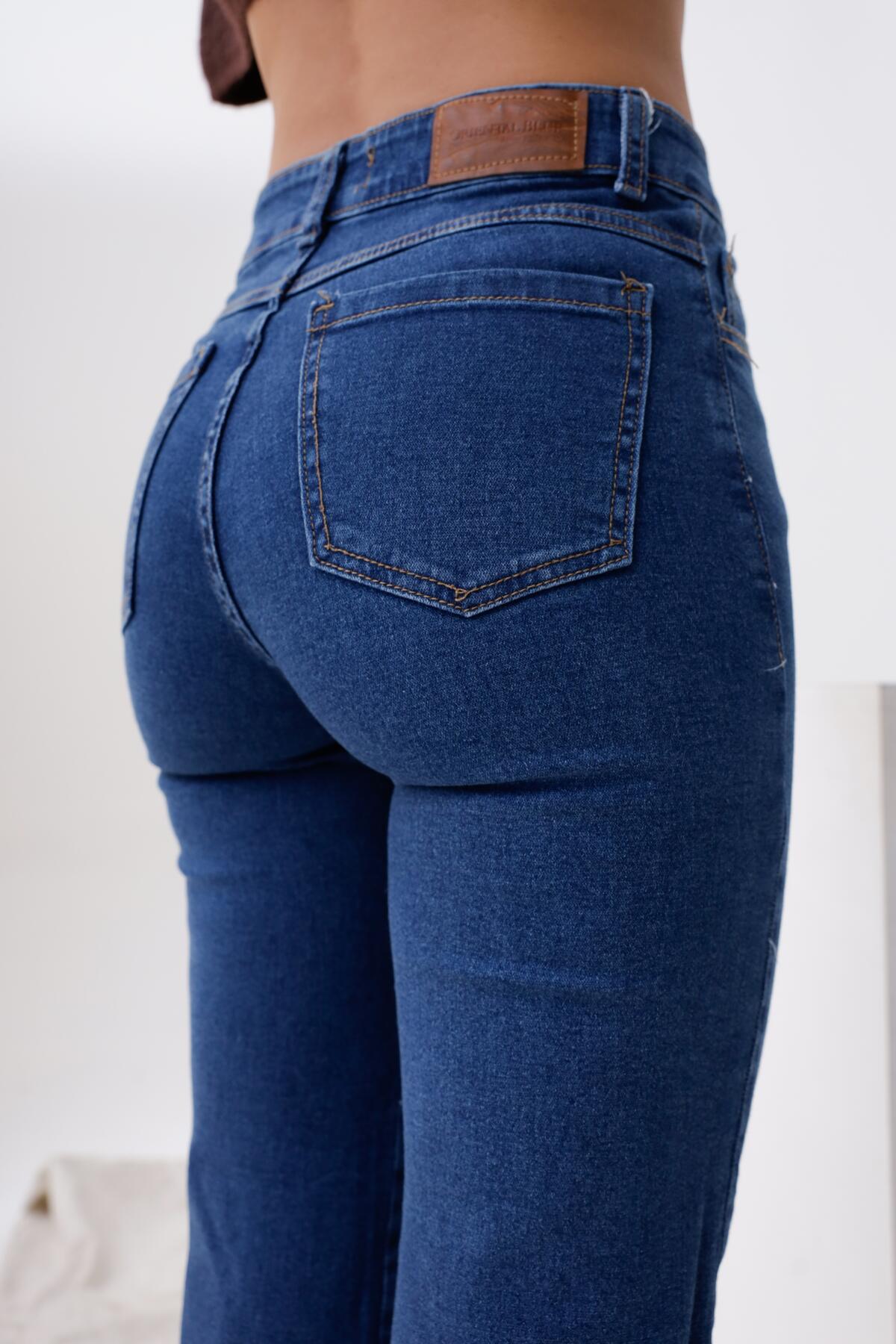 RECTO ELASTIZADO CLASICO AZUL