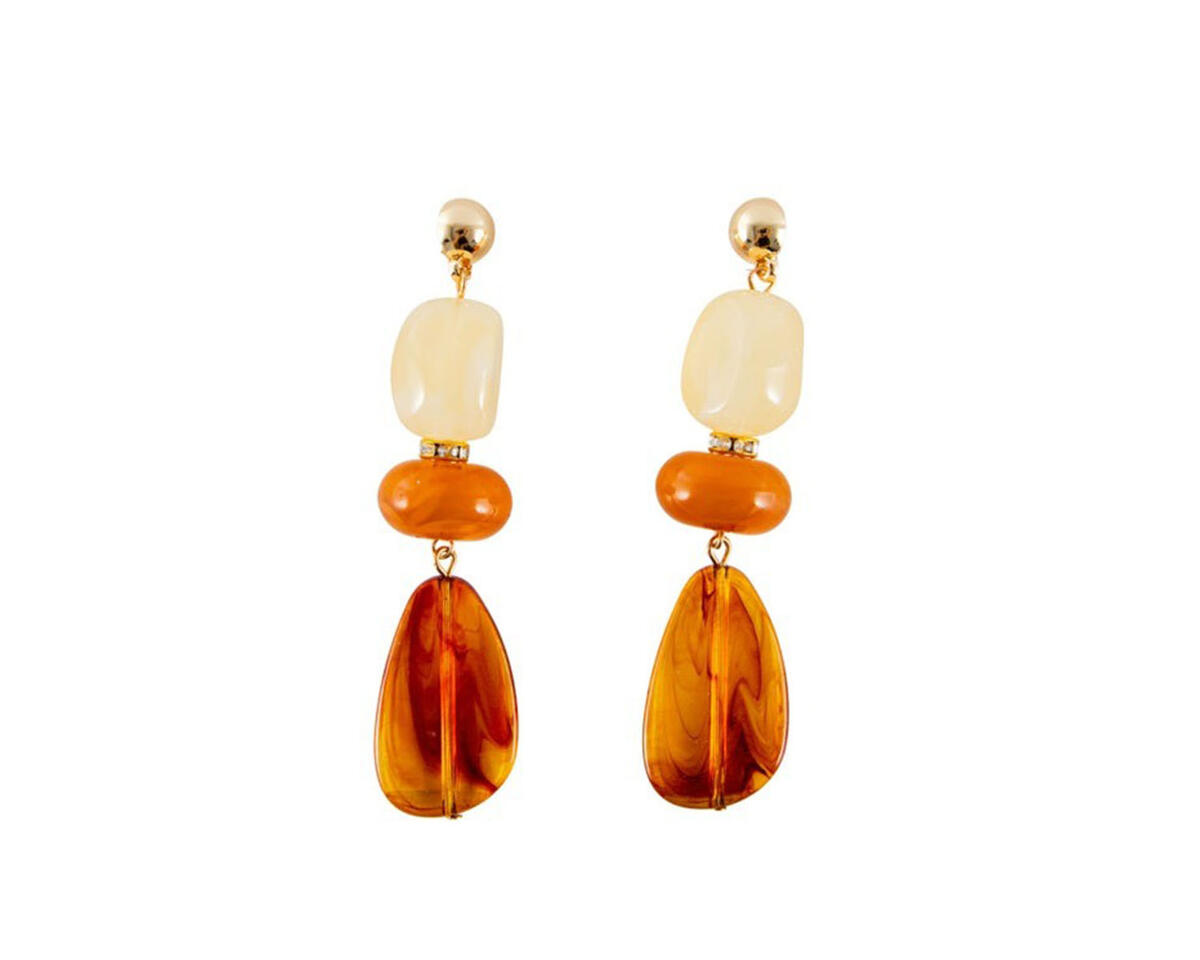 Aros colgantes importados de piedras