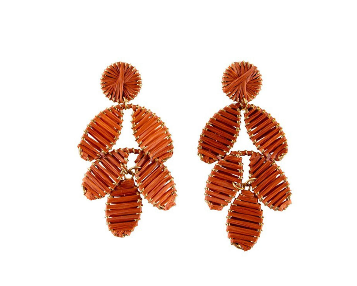 Aros largos importados florales