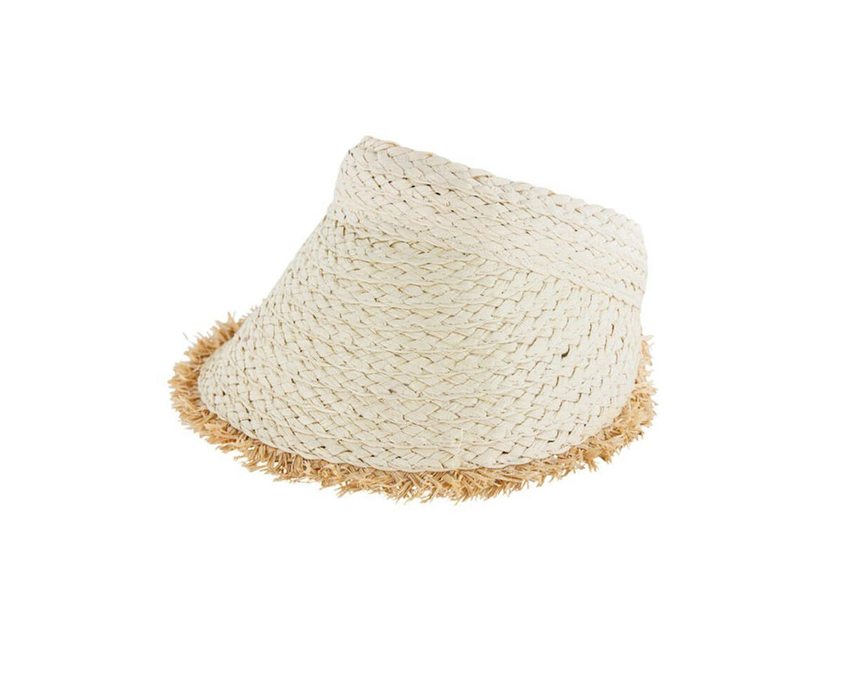Visera de rafia desflecada premium