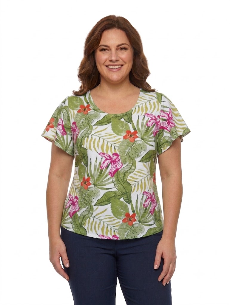 Blusa poplin estampado
