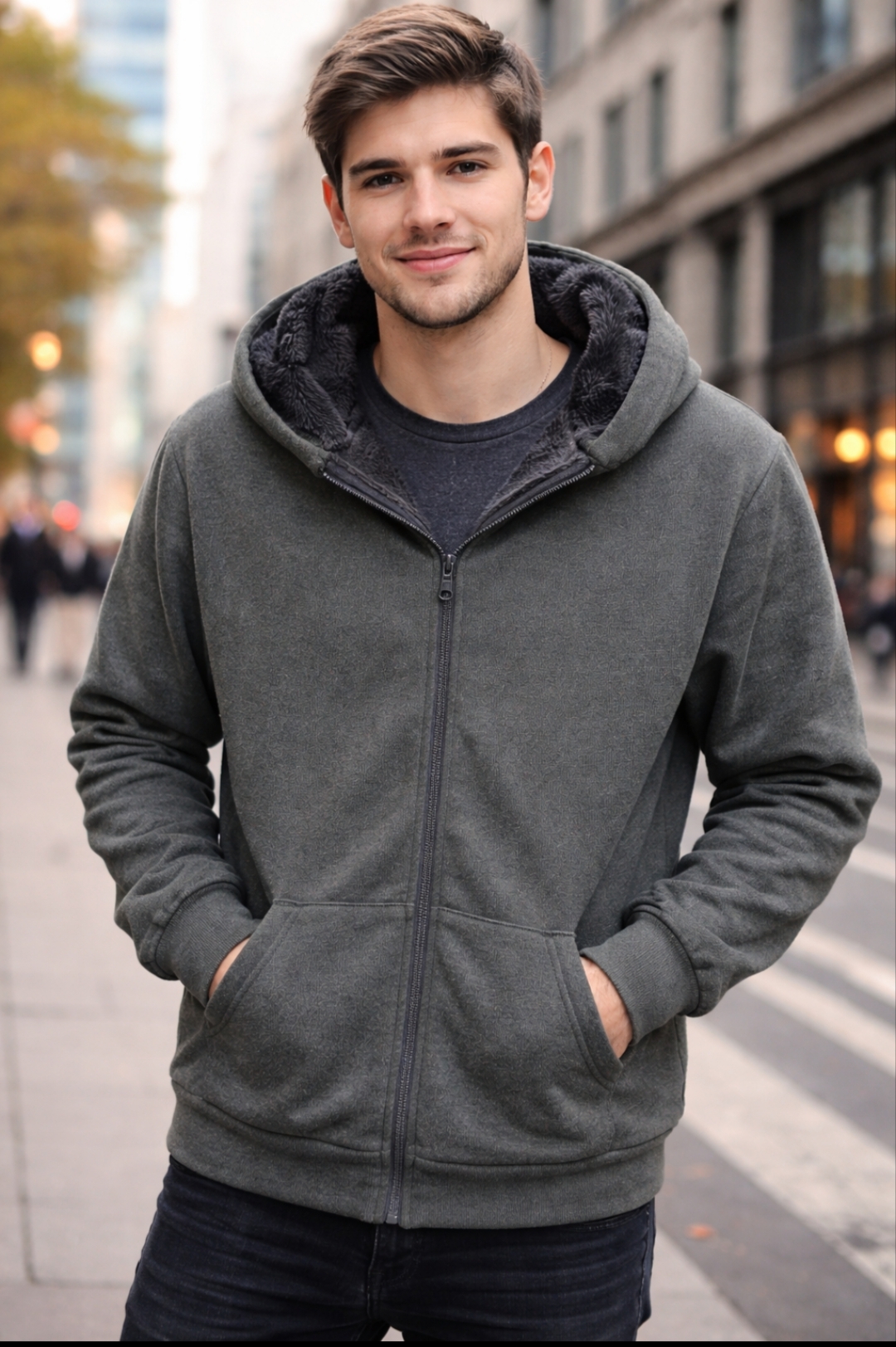 Campera darlon con piel
