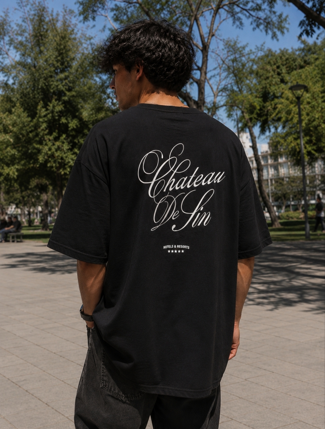 Remera oversize estampadas algodón peinado