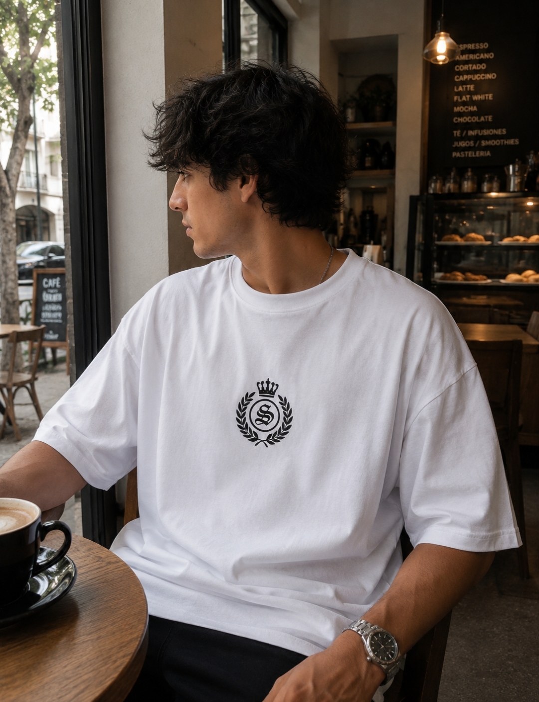 Remera oversize estampadas algodón peinado