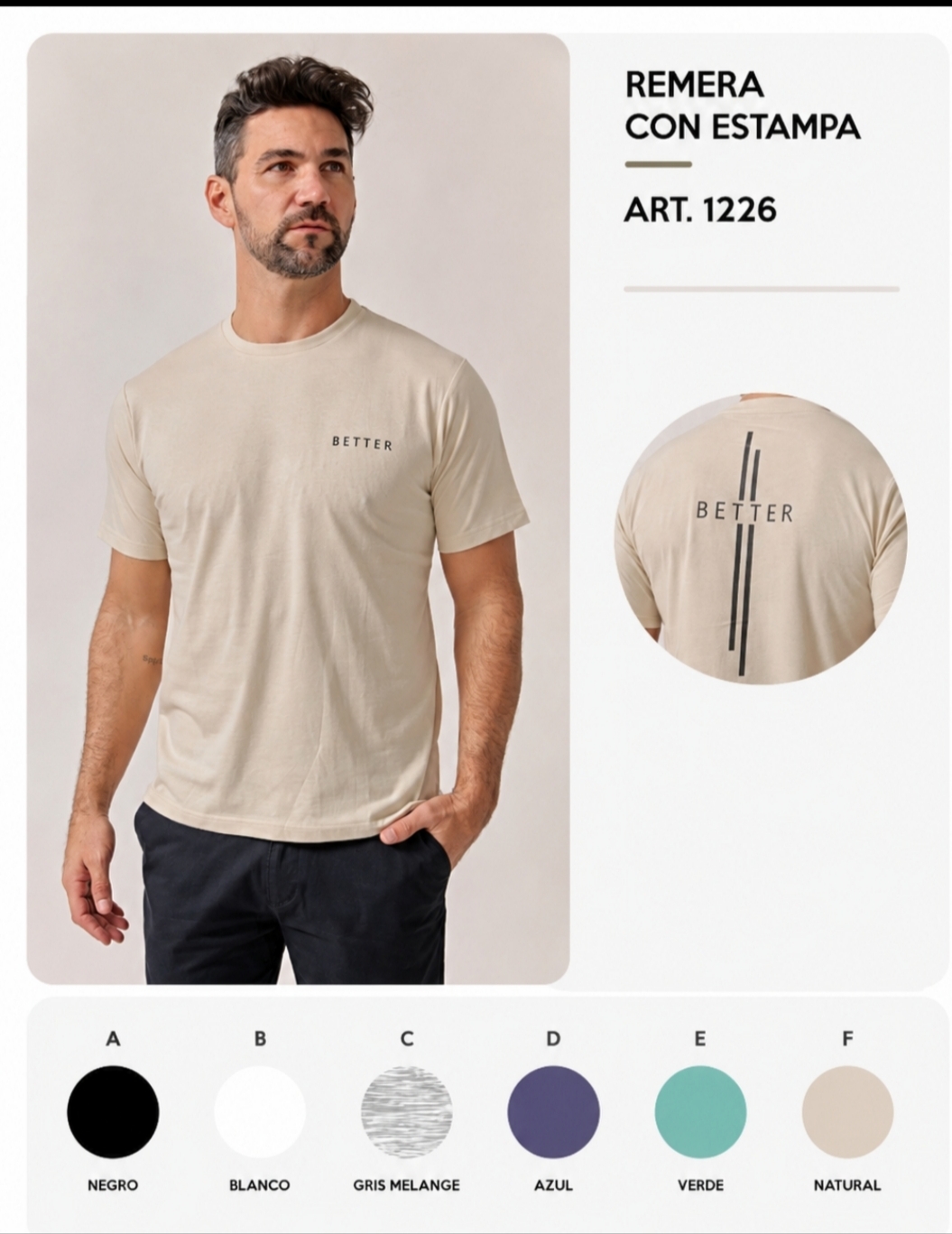 Remera importada algodón premium