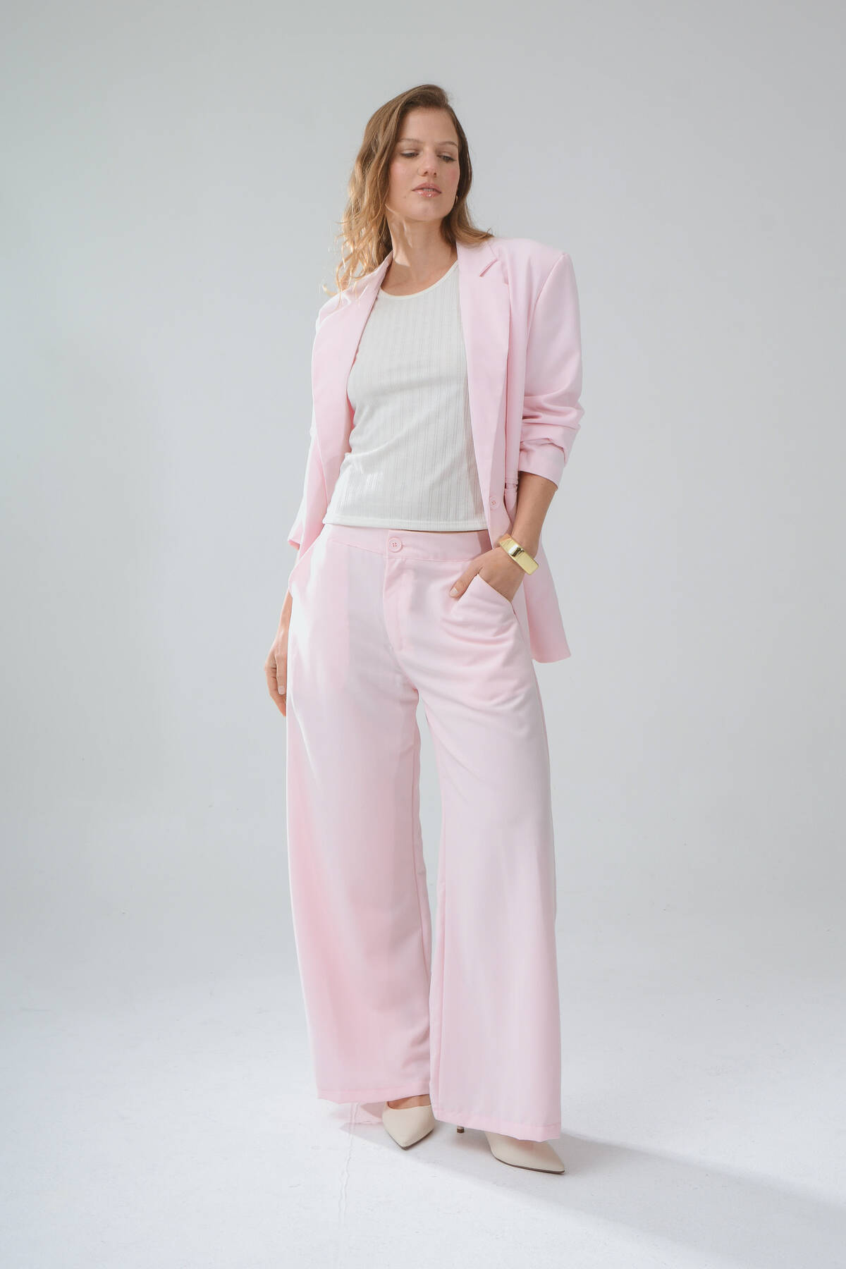 Palazo sastrero premium oversize con pinzas