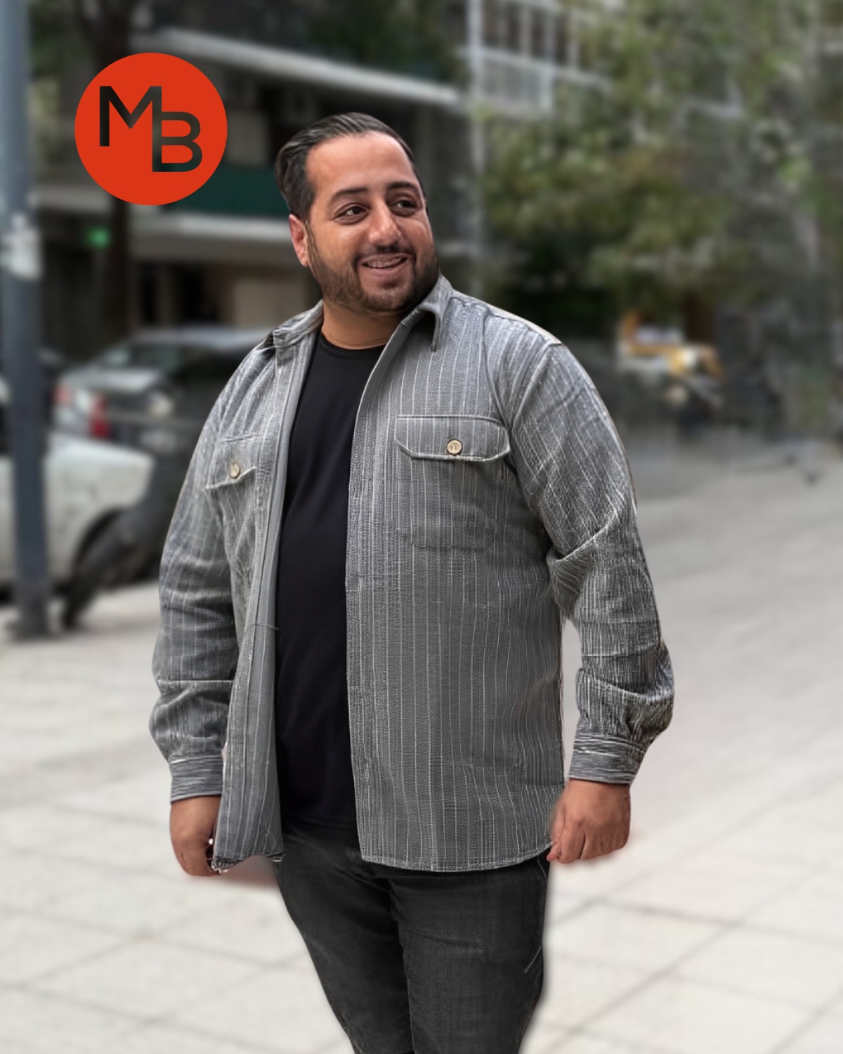 Camisaco rayado especial