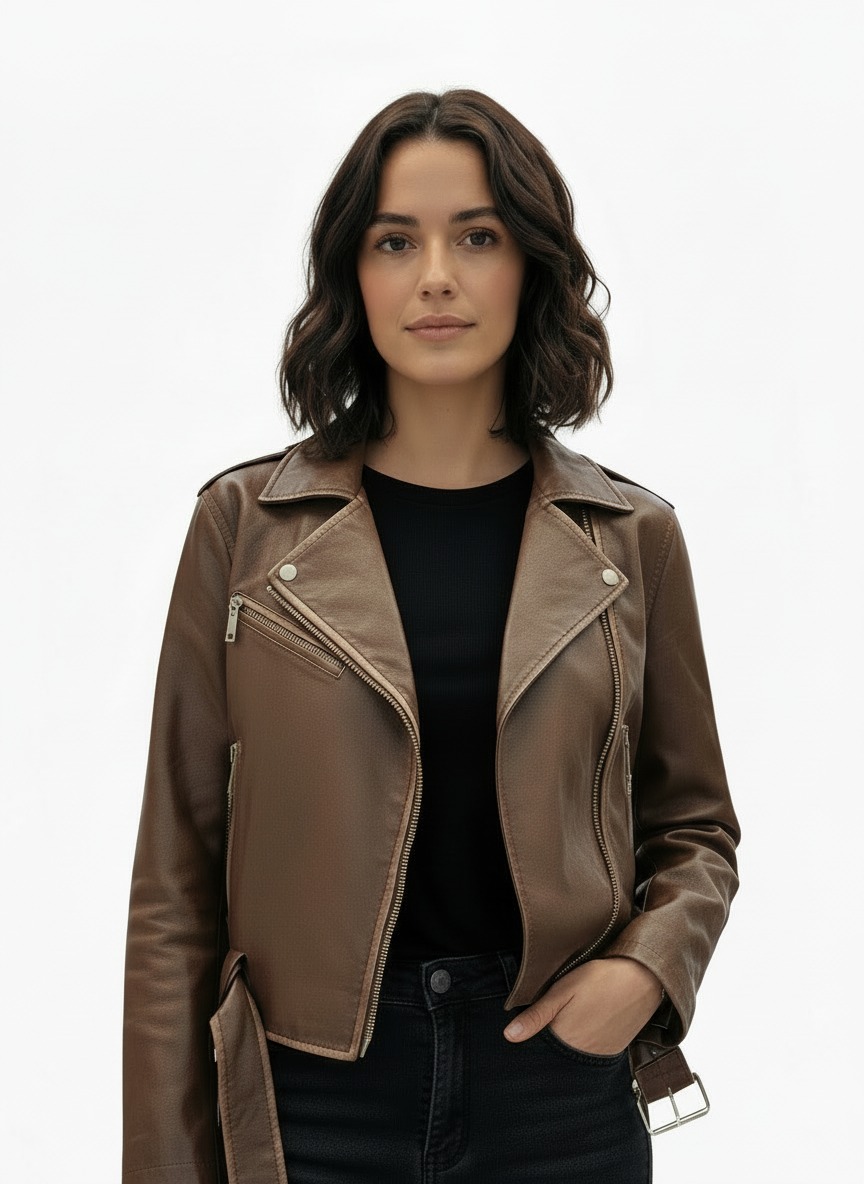 Chaqueta Oversize de Simil Cuero