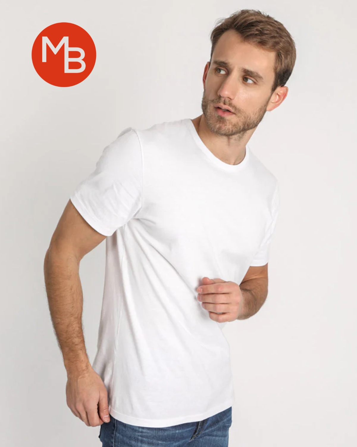 REMERA BASICA LISA BLANCA