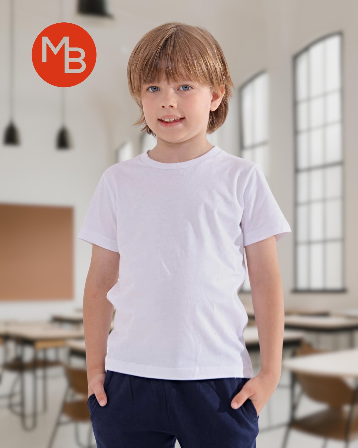 REMERA BASICA LISA DE NIÑO