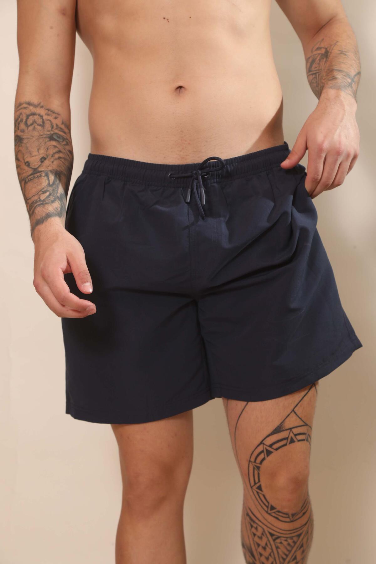 Short de baño liso