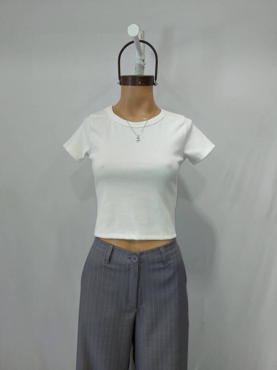 C506 Top basic cuello redondo