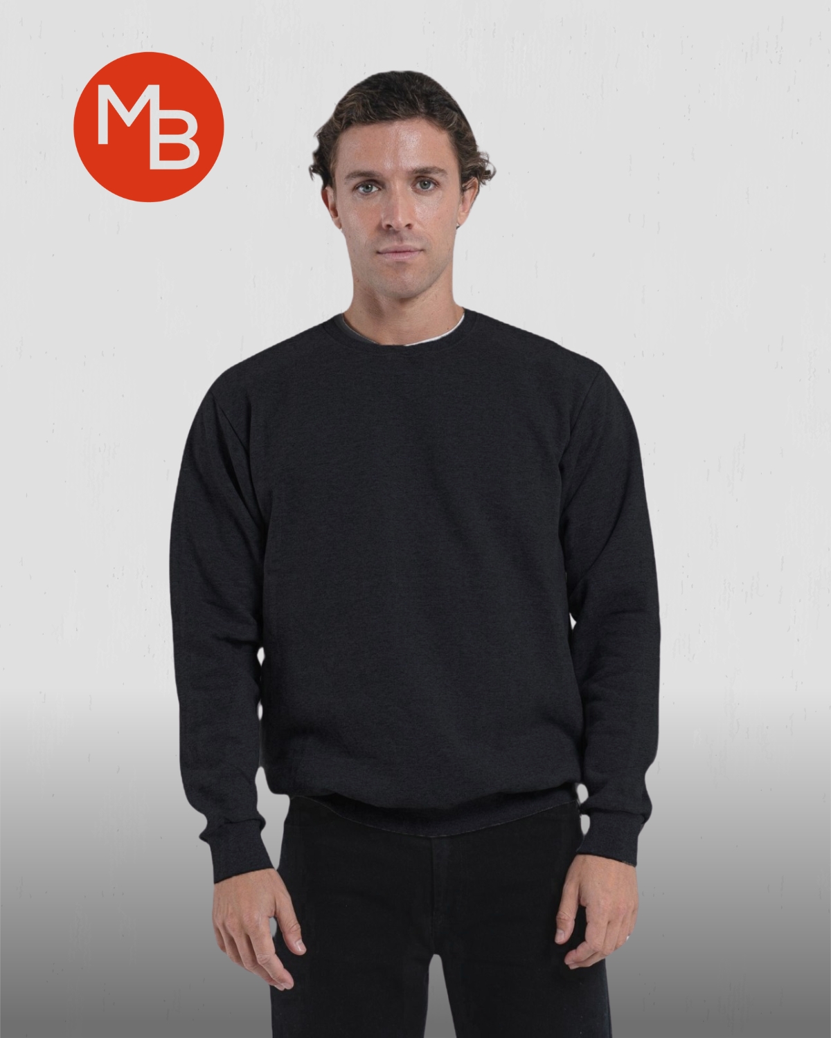 Buzo frisa cuello redondo LISO