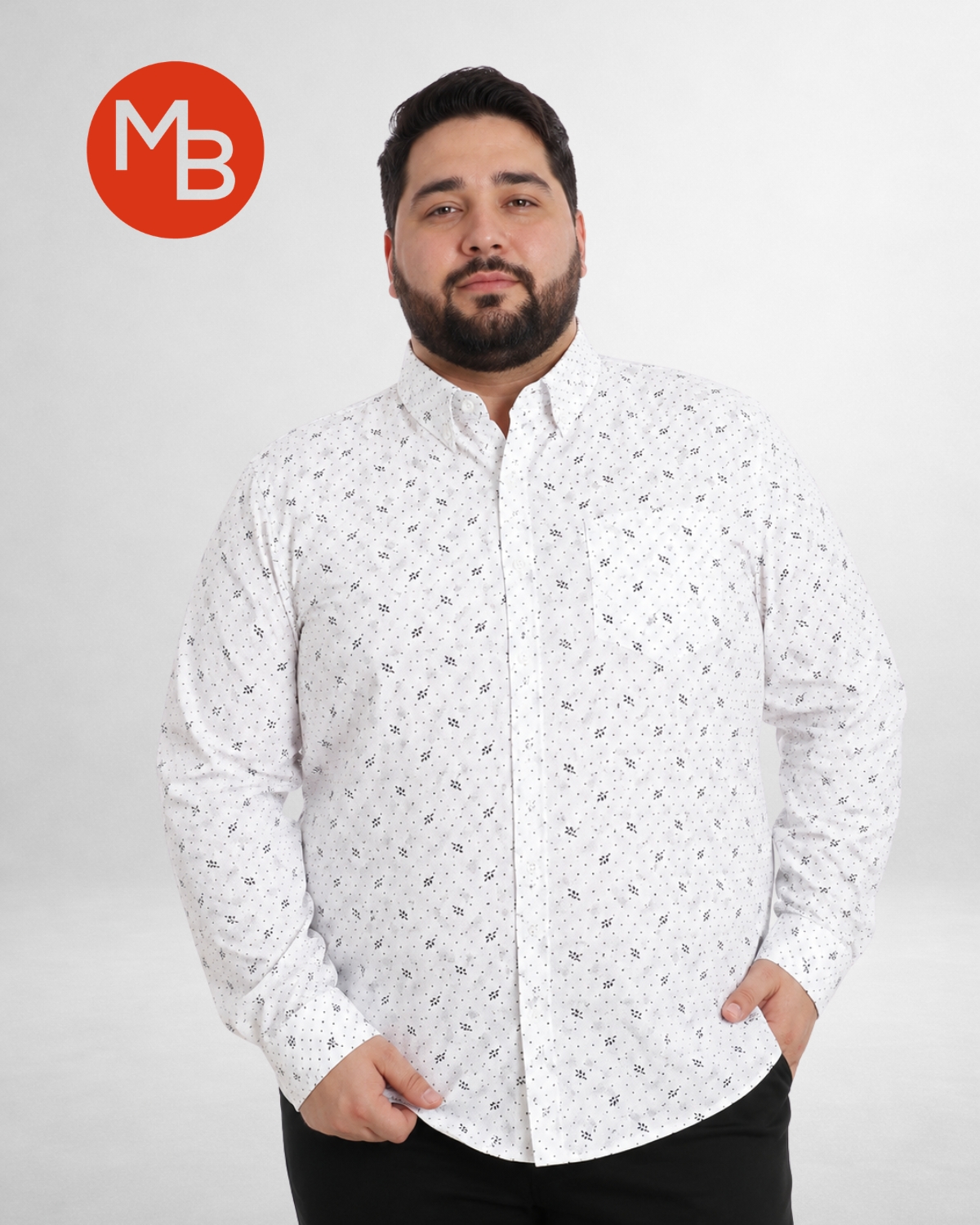 CAMISA PINTITAS CLASICA TALLE ESPECIAL