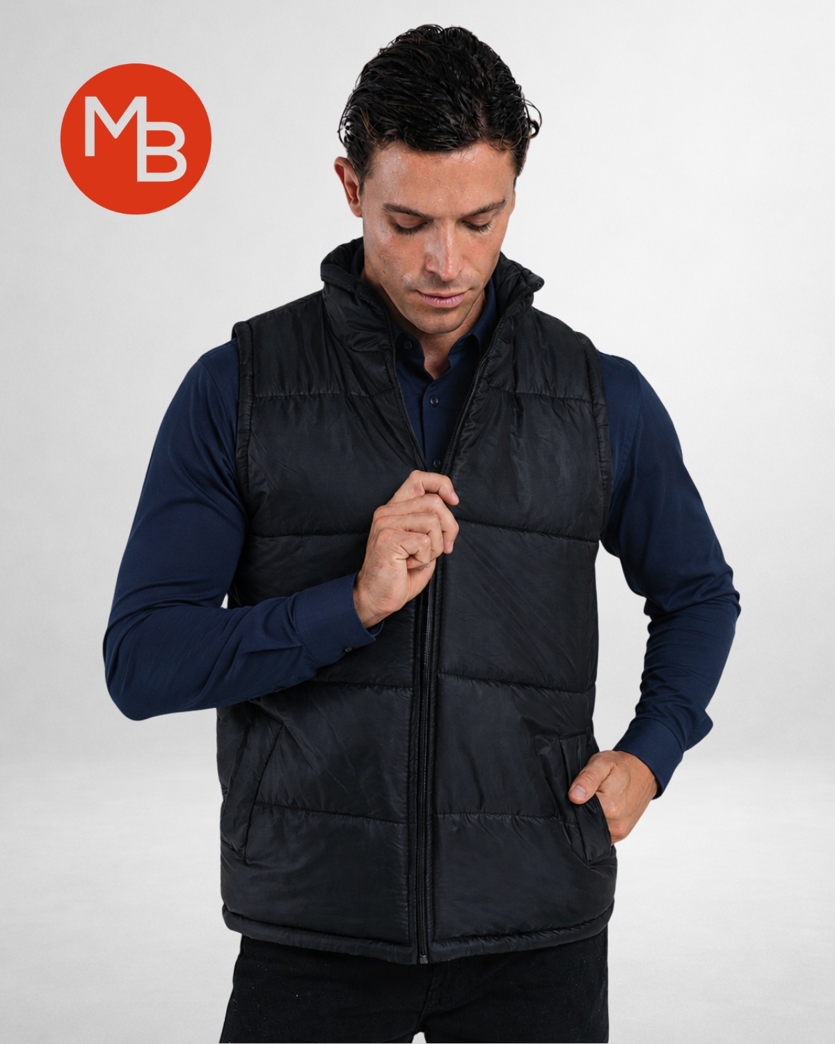 Chaleco de guata tipo puffer
