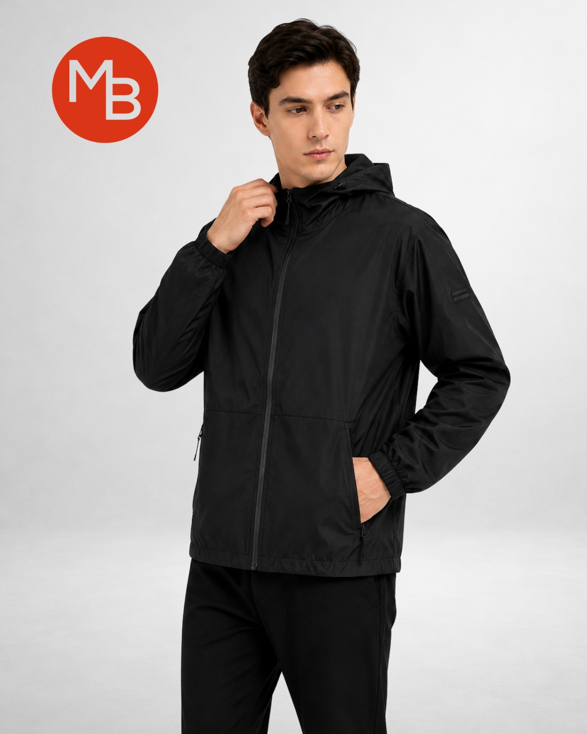 Campera rompeviento termosellado