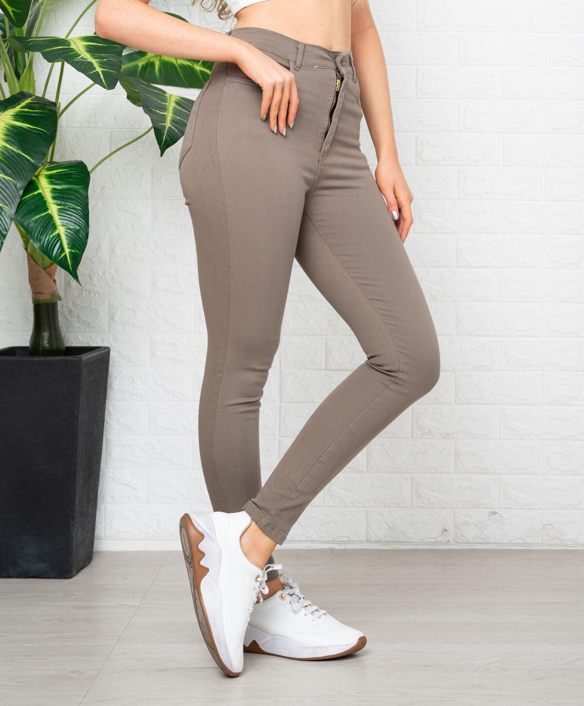 ART 300-6CMT Skinny Premium Gabardina elastizada Cemento