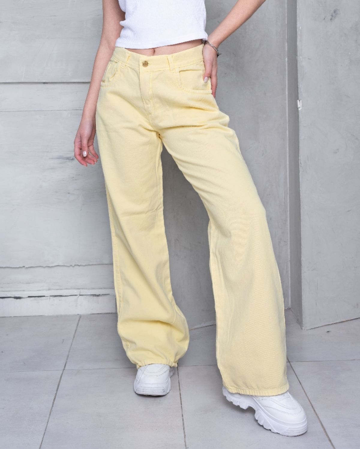 'art. 3506AM.' Wide Leg Butter Yellow "trend"