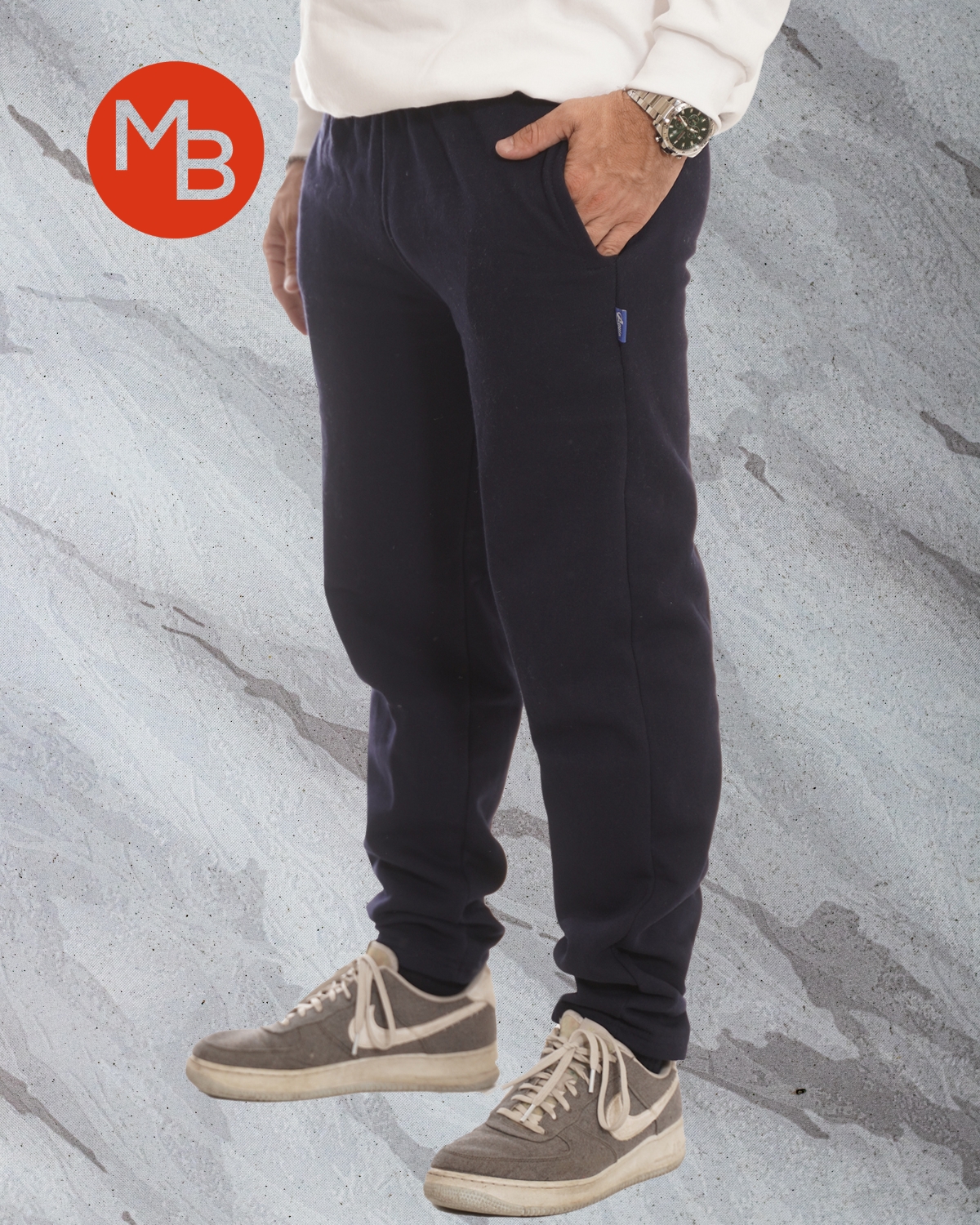 Jogging recto frisado unisex