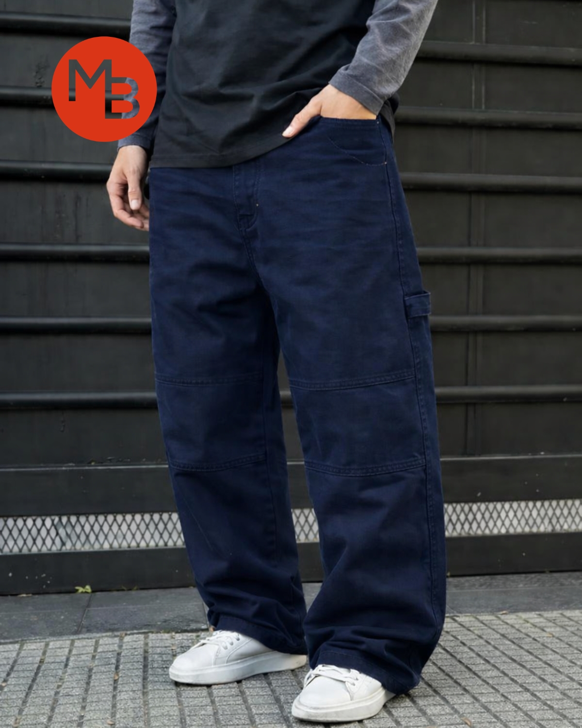 Pantalon jean carpintero rigido hombre
