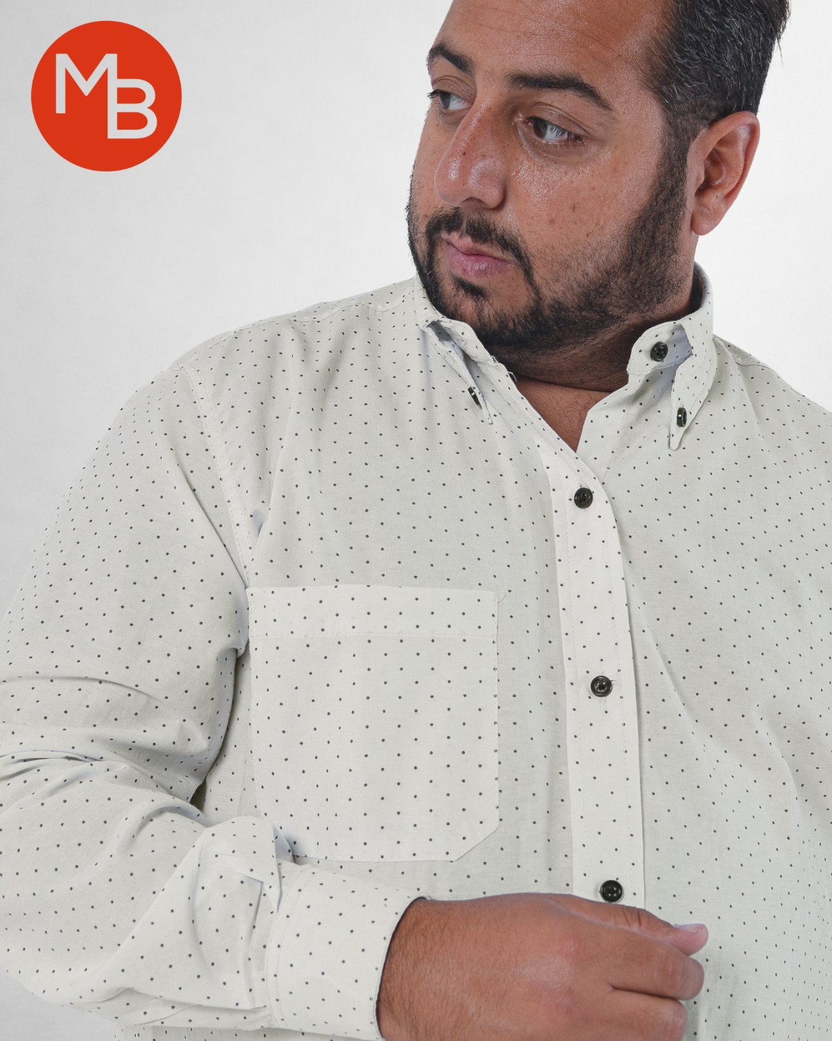 CAMISA CLASICA PINTITAS TALLE ESPECIAL