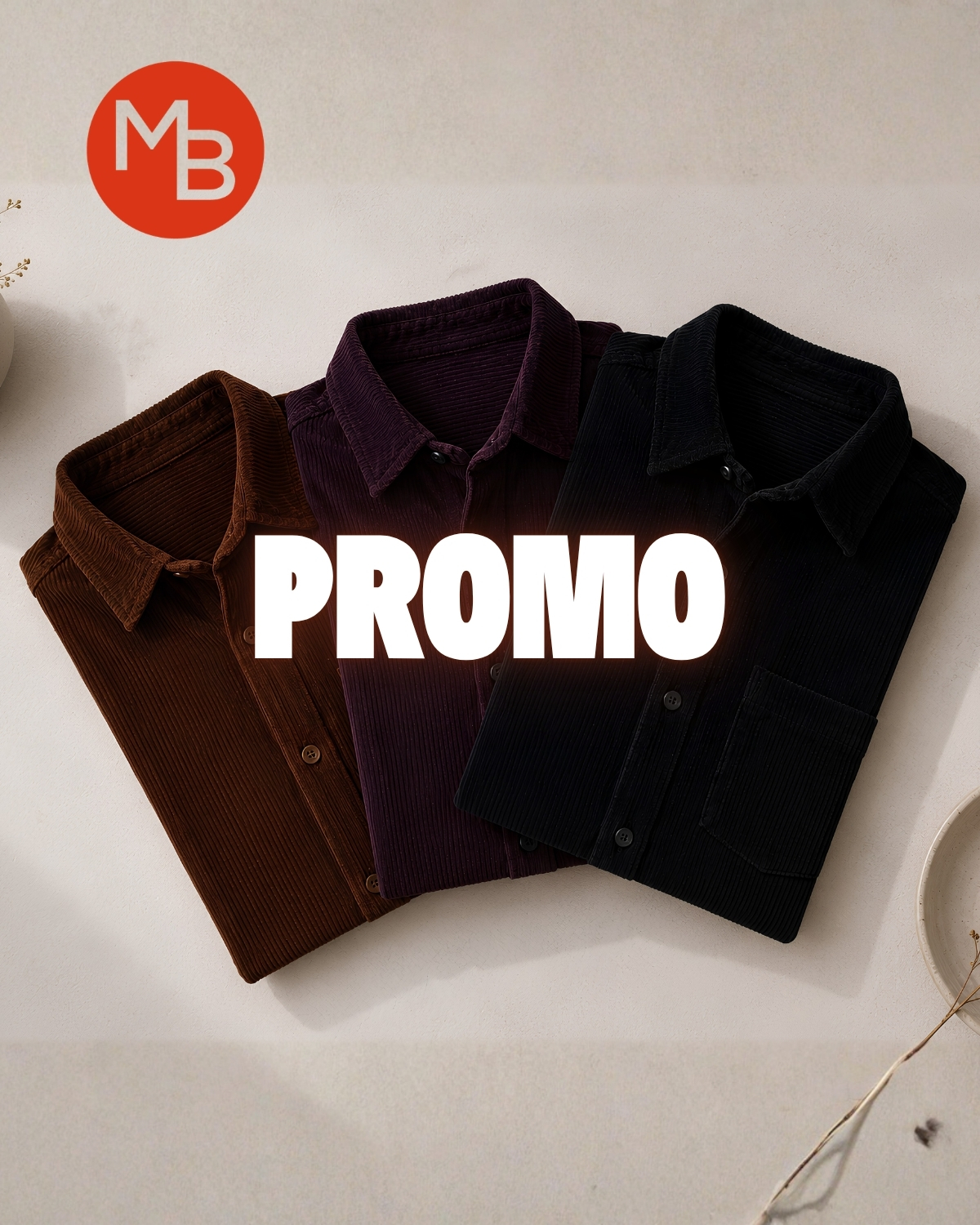 PROMO 10 CAMISAS DE CORDEROY