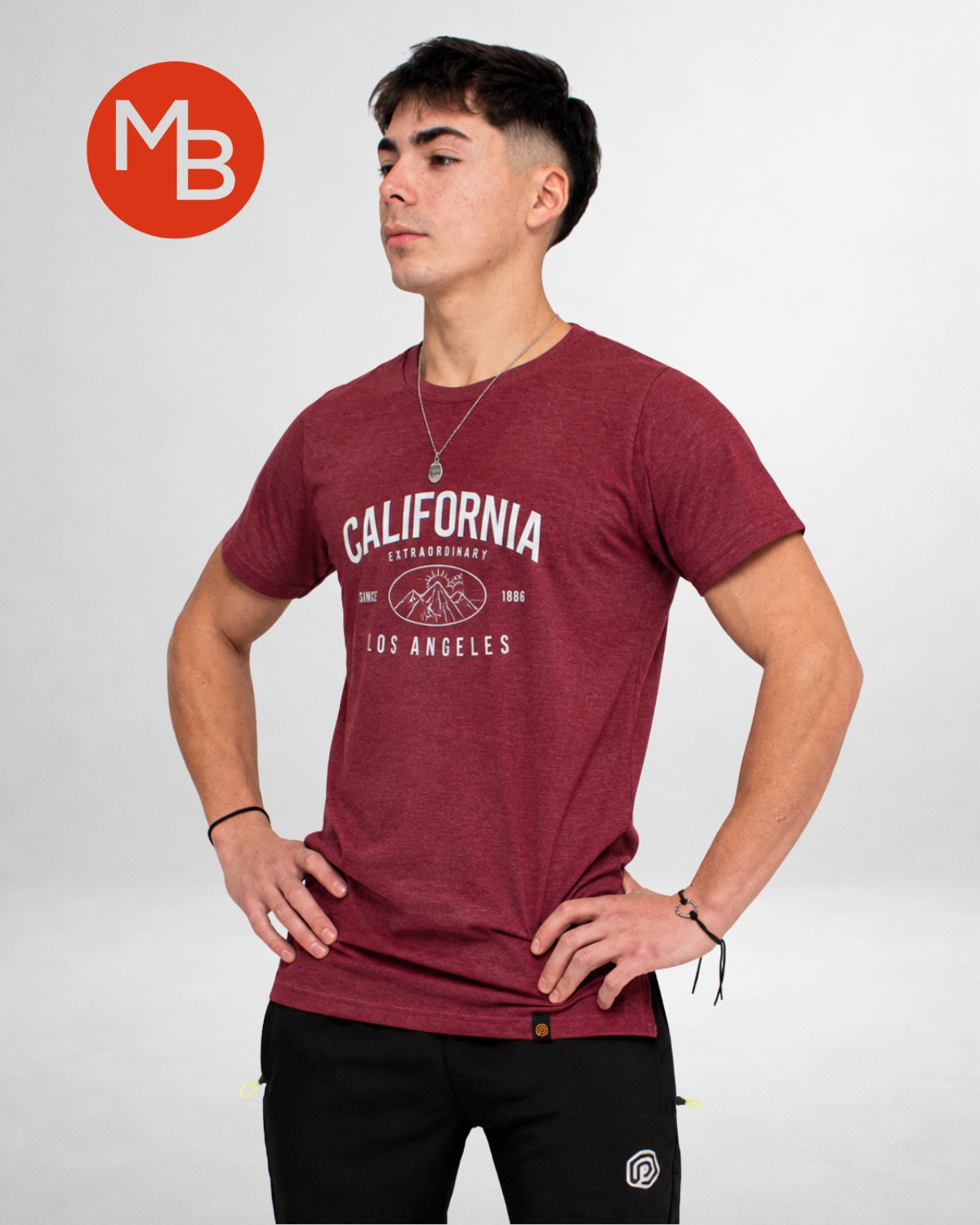 Remera estampada algodon rustico