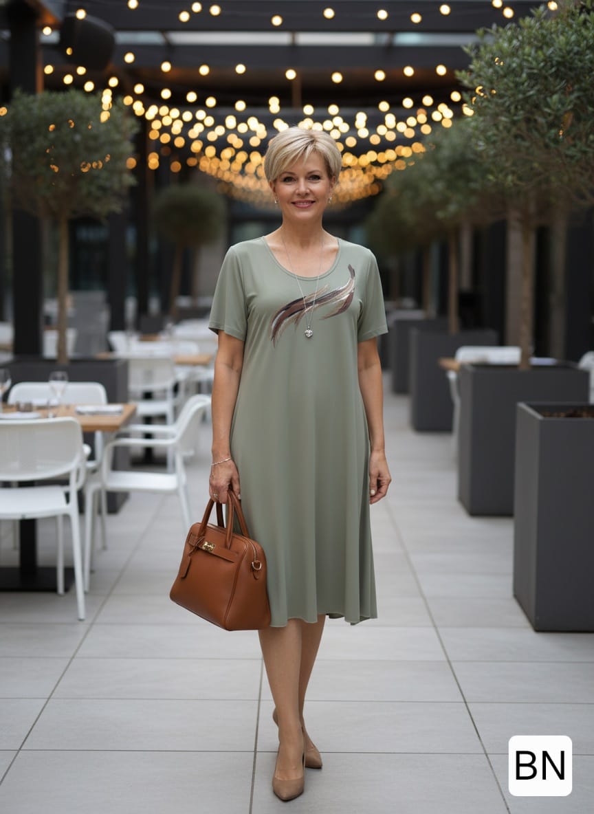 Vestido Pintado de [ITY - Modal con Seda] Art. 5000