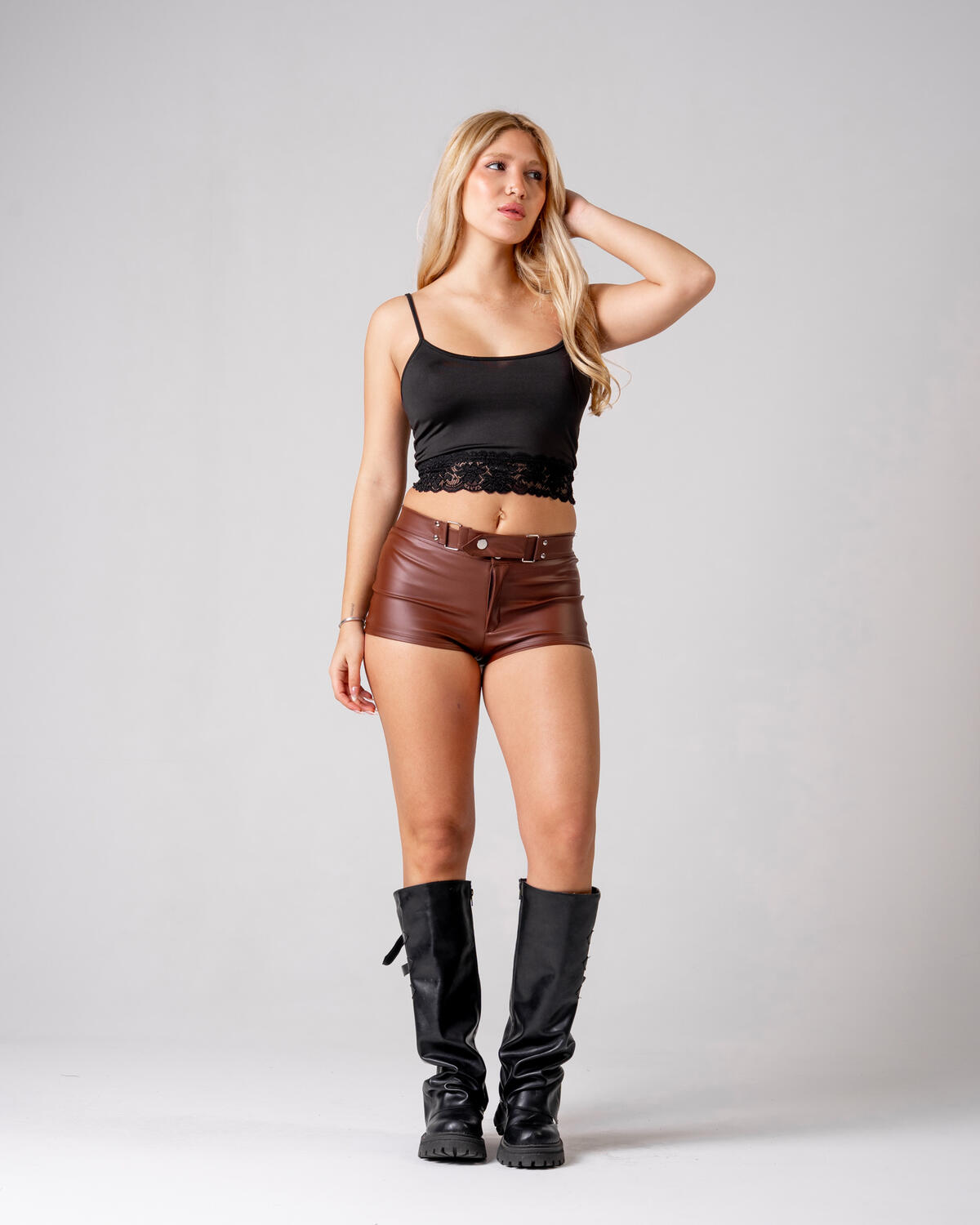Short Accesorio Cinto PU