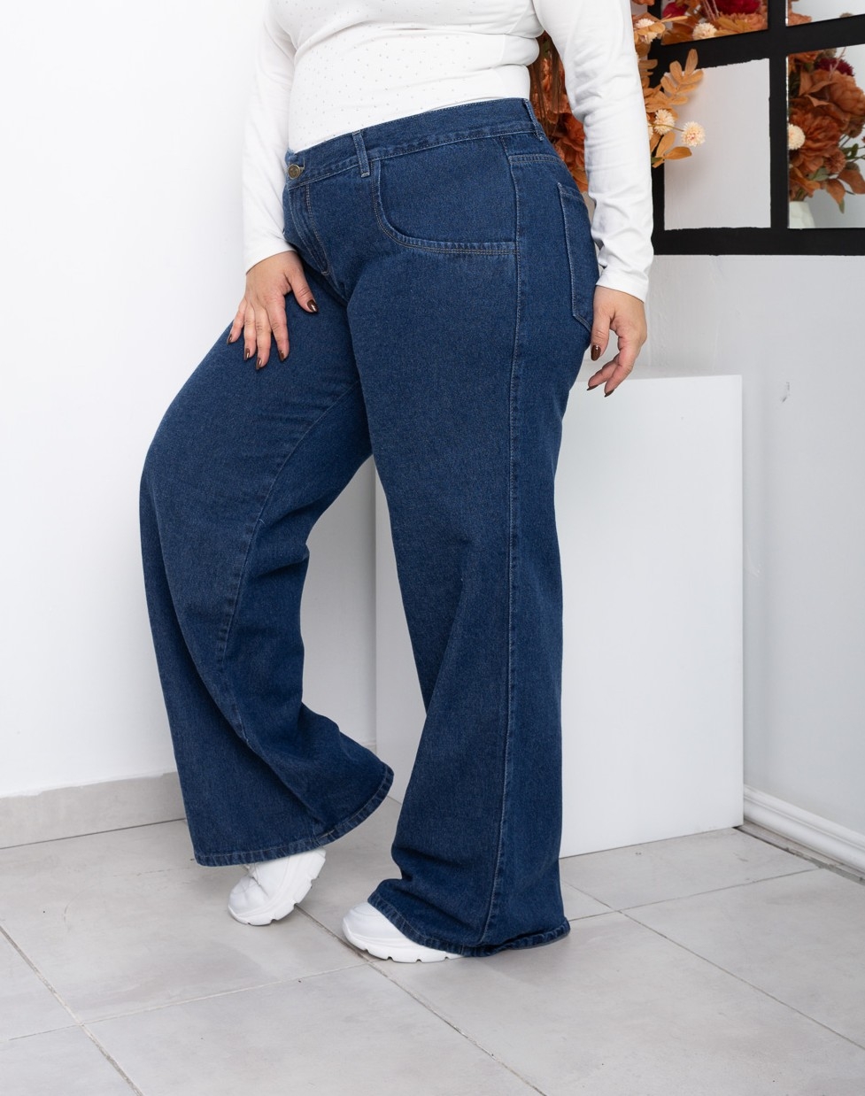 'art. 595.' Wide Leg Azul Denim "t. Especiales"