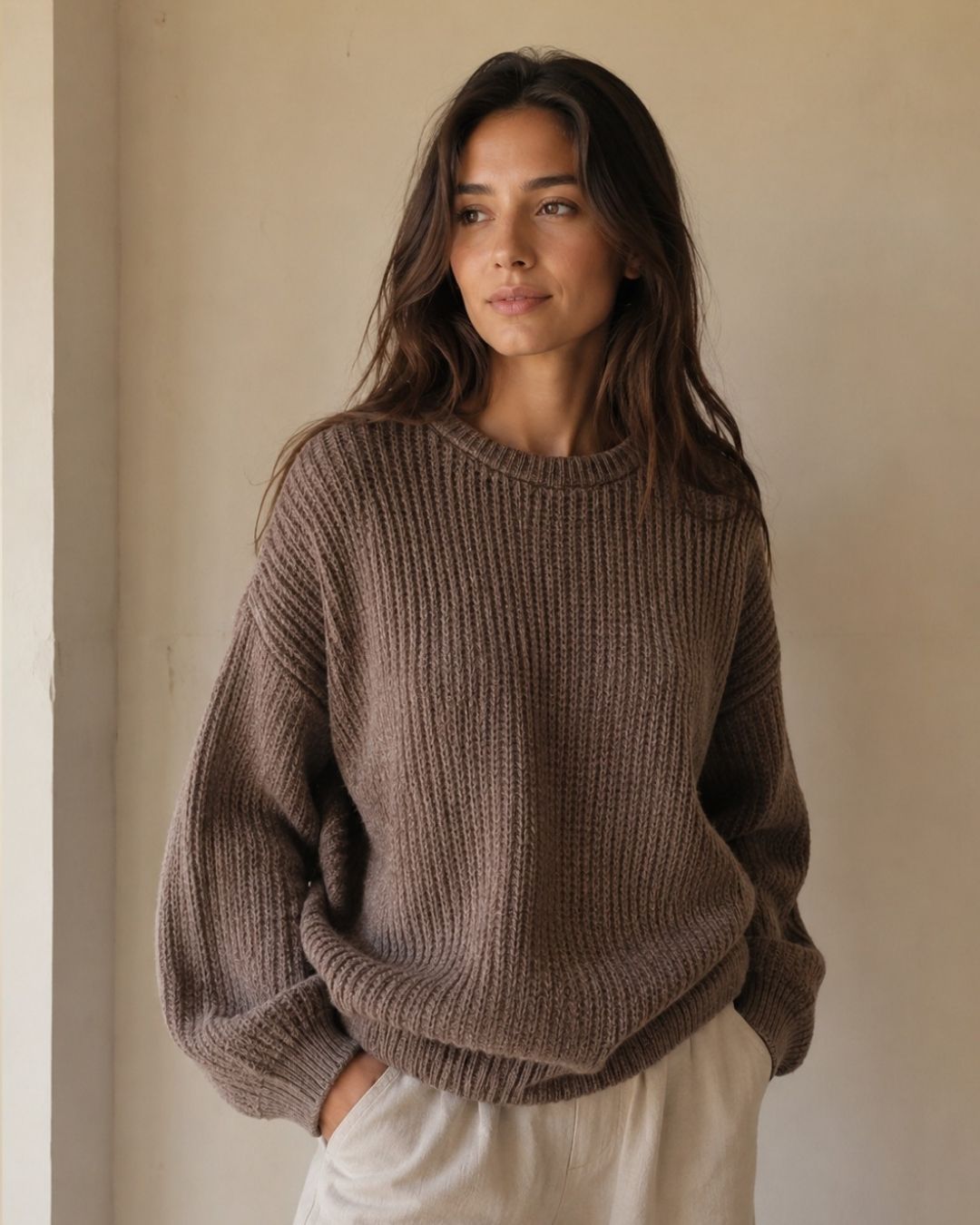 Sweater frizz mangas globos