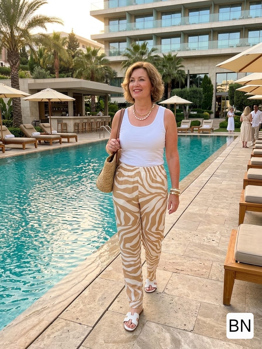 Pantalon Estampado de [Fibrana] Art. 906K