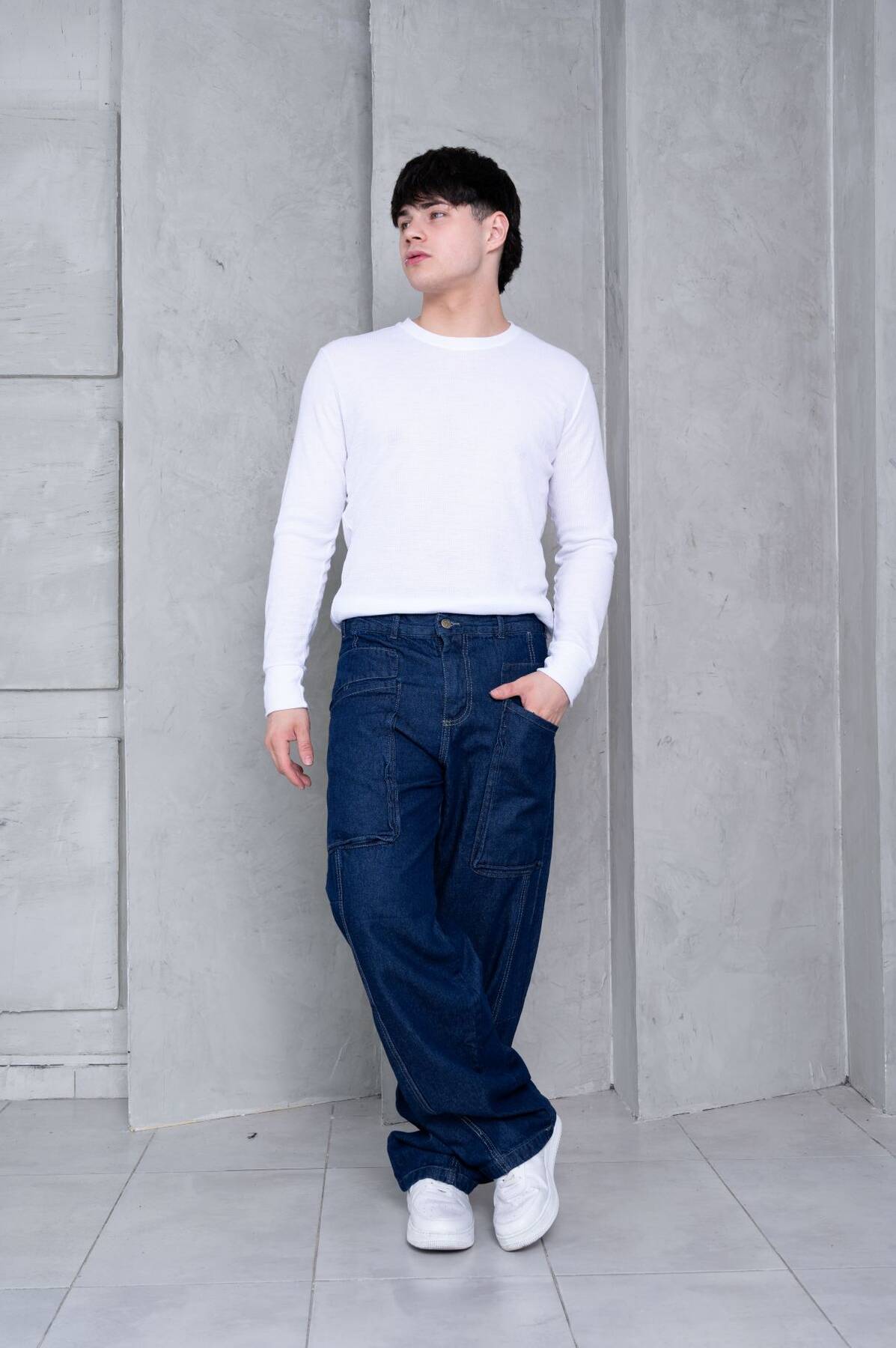Art 935-2 - Baggy Az Denim Bolsillo Recortes "trend"