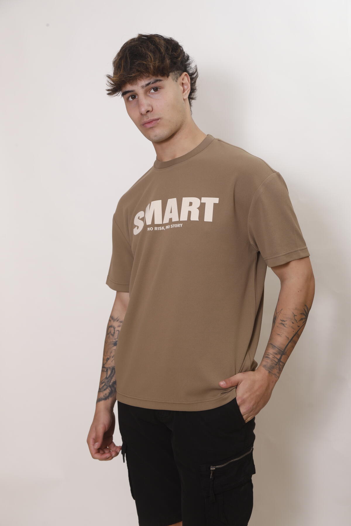 Remera algodon con spandex