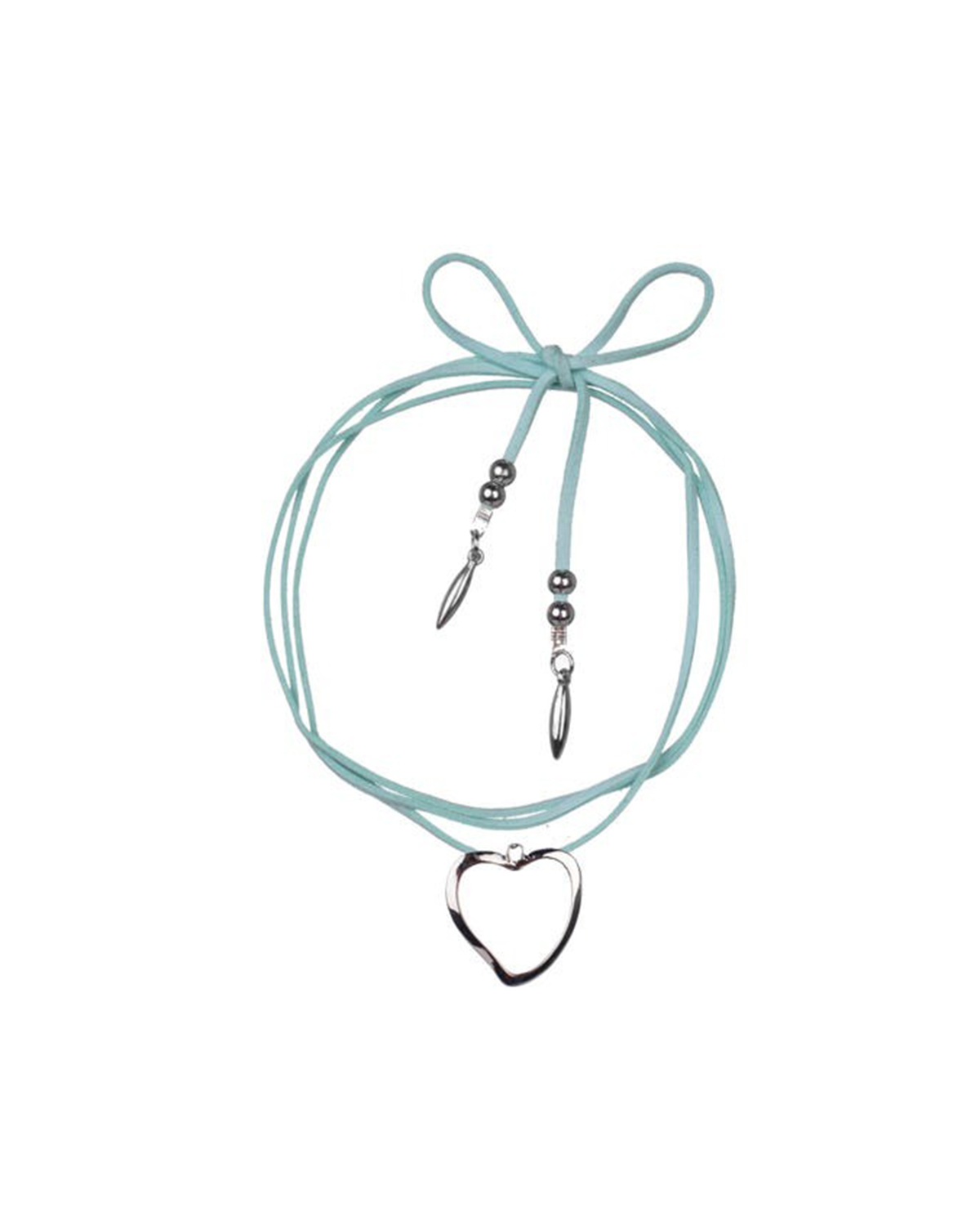 Choker doble vuelta con dije XL corazón