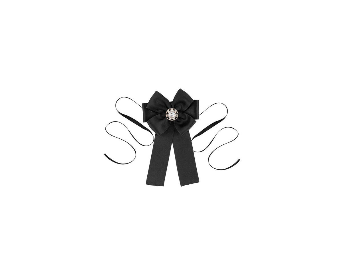 Choker moño con dije perla