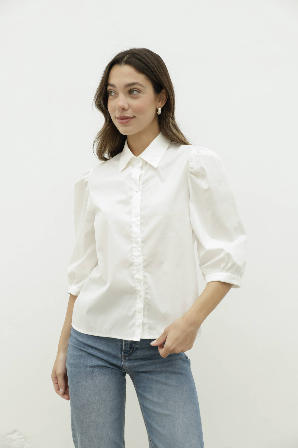 CAMISA MANGA ABALONADA