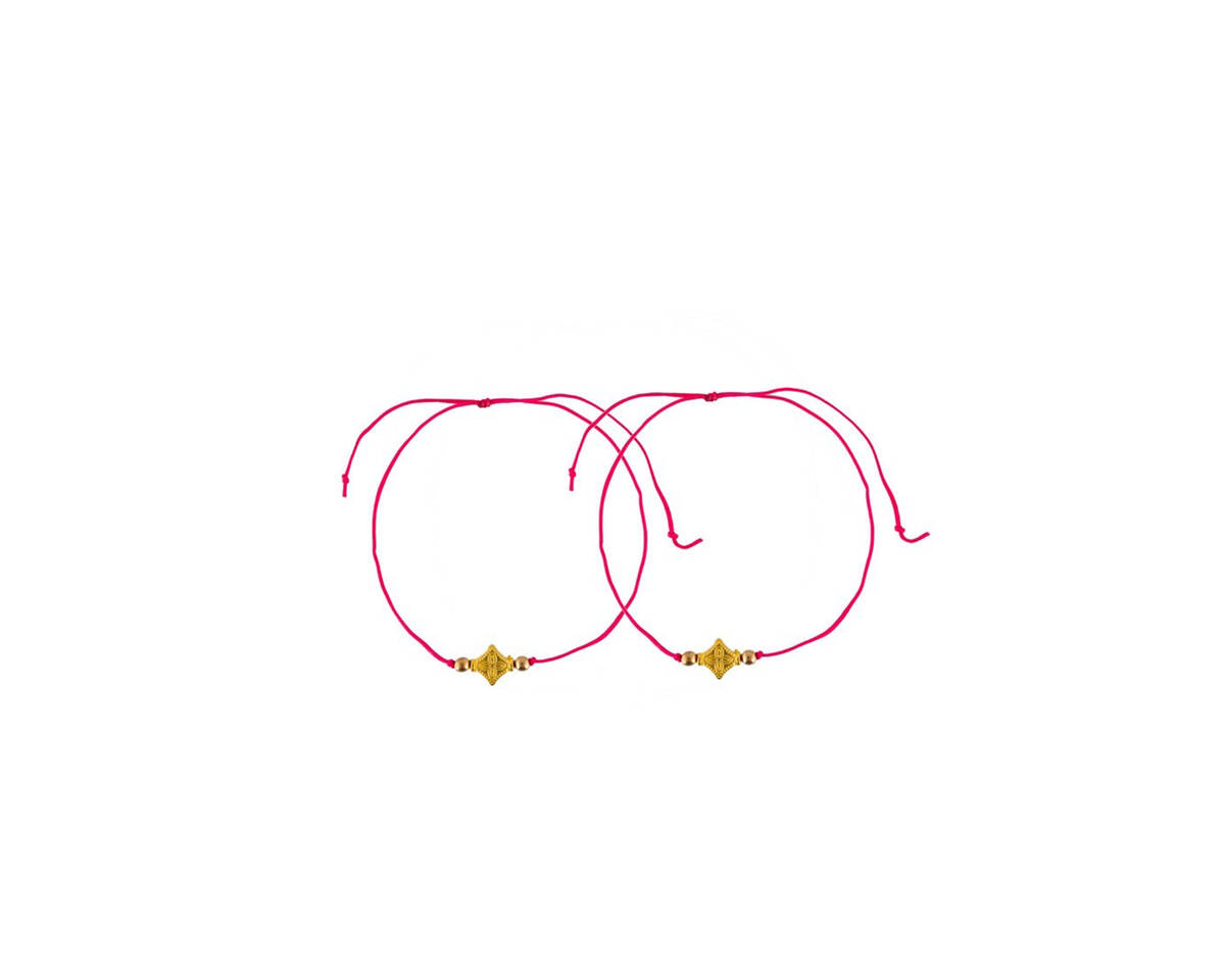 Pack x2 pulseras dije rombo