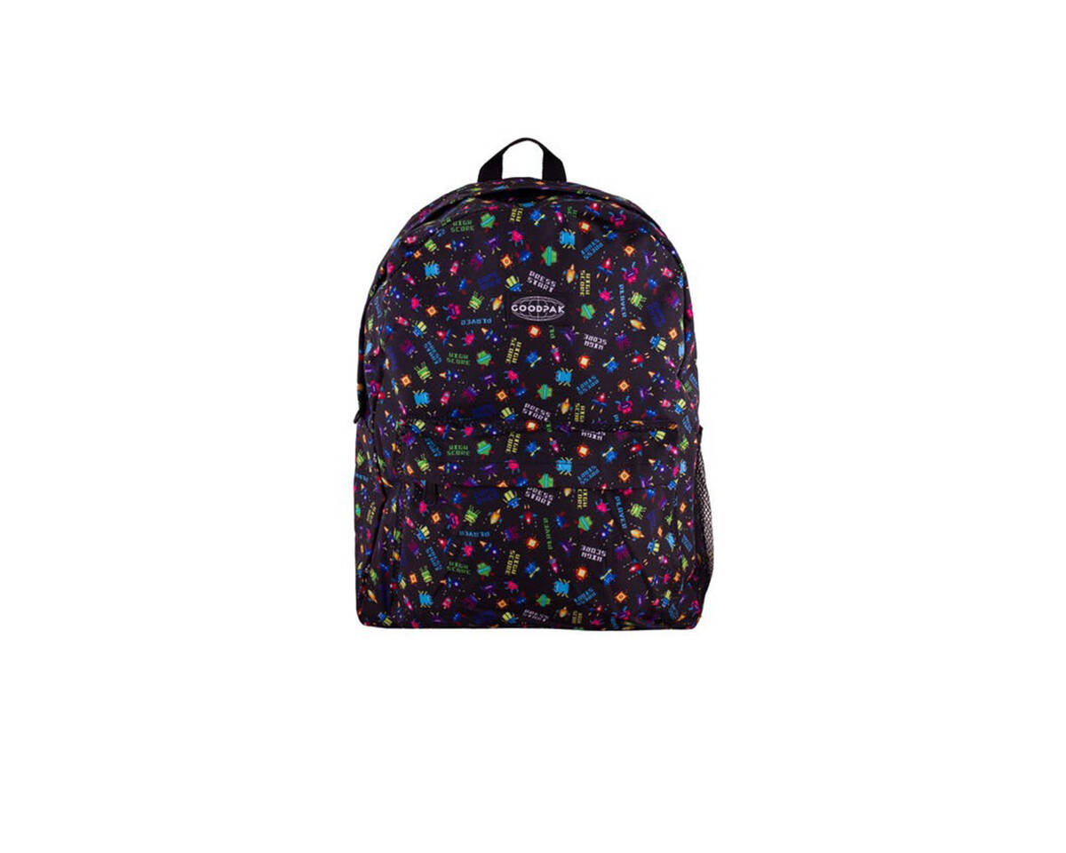 Mochila escolar estampa Gamer retro