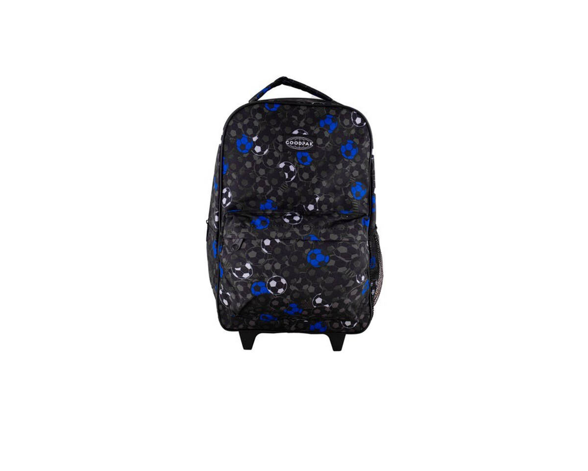 Mochila escolar fútbol carrito