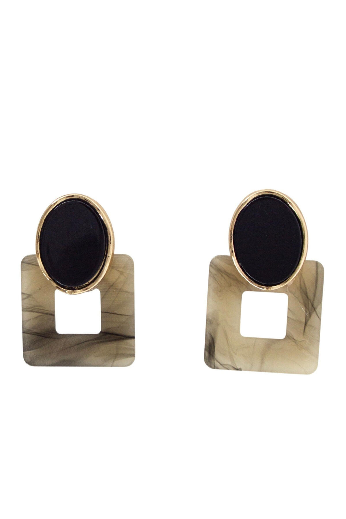 Aros con aplique de piedra calidad premium