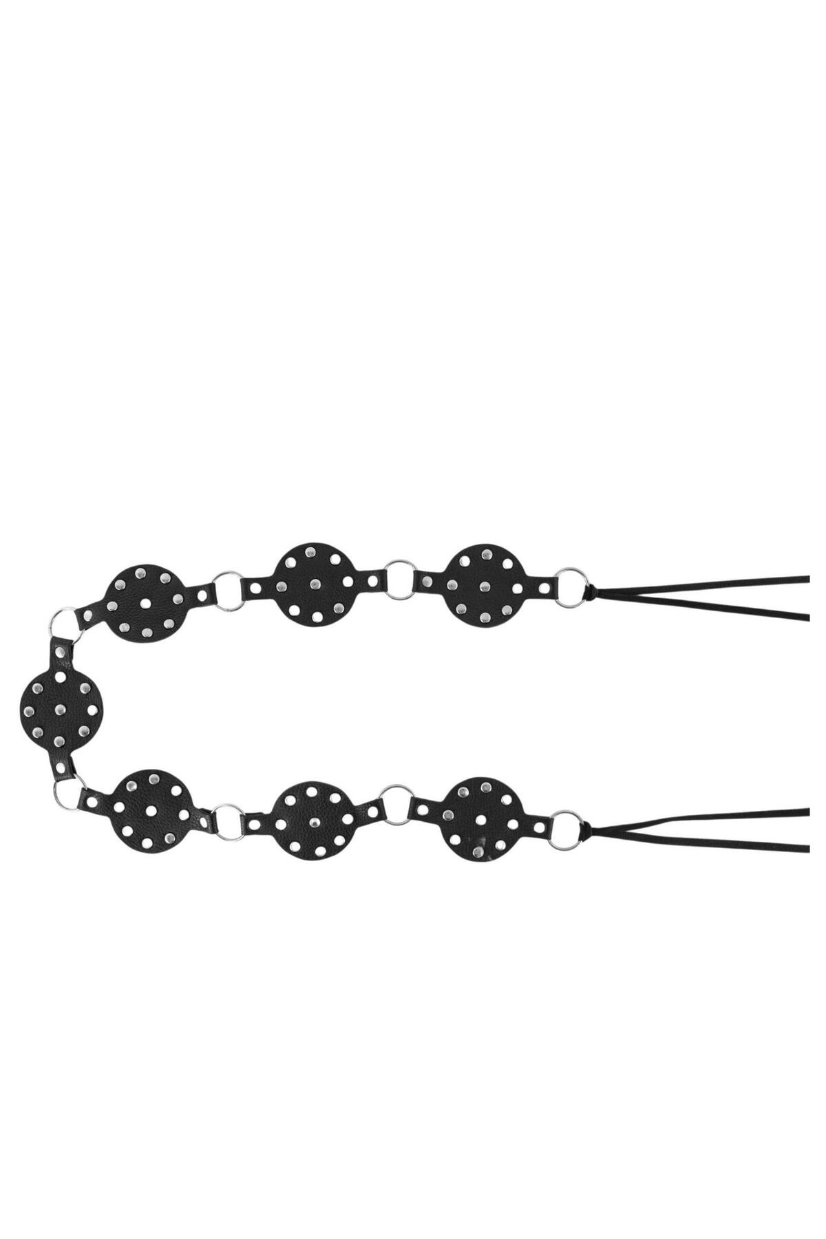 Cinto caderin circulos y tachas Bronce