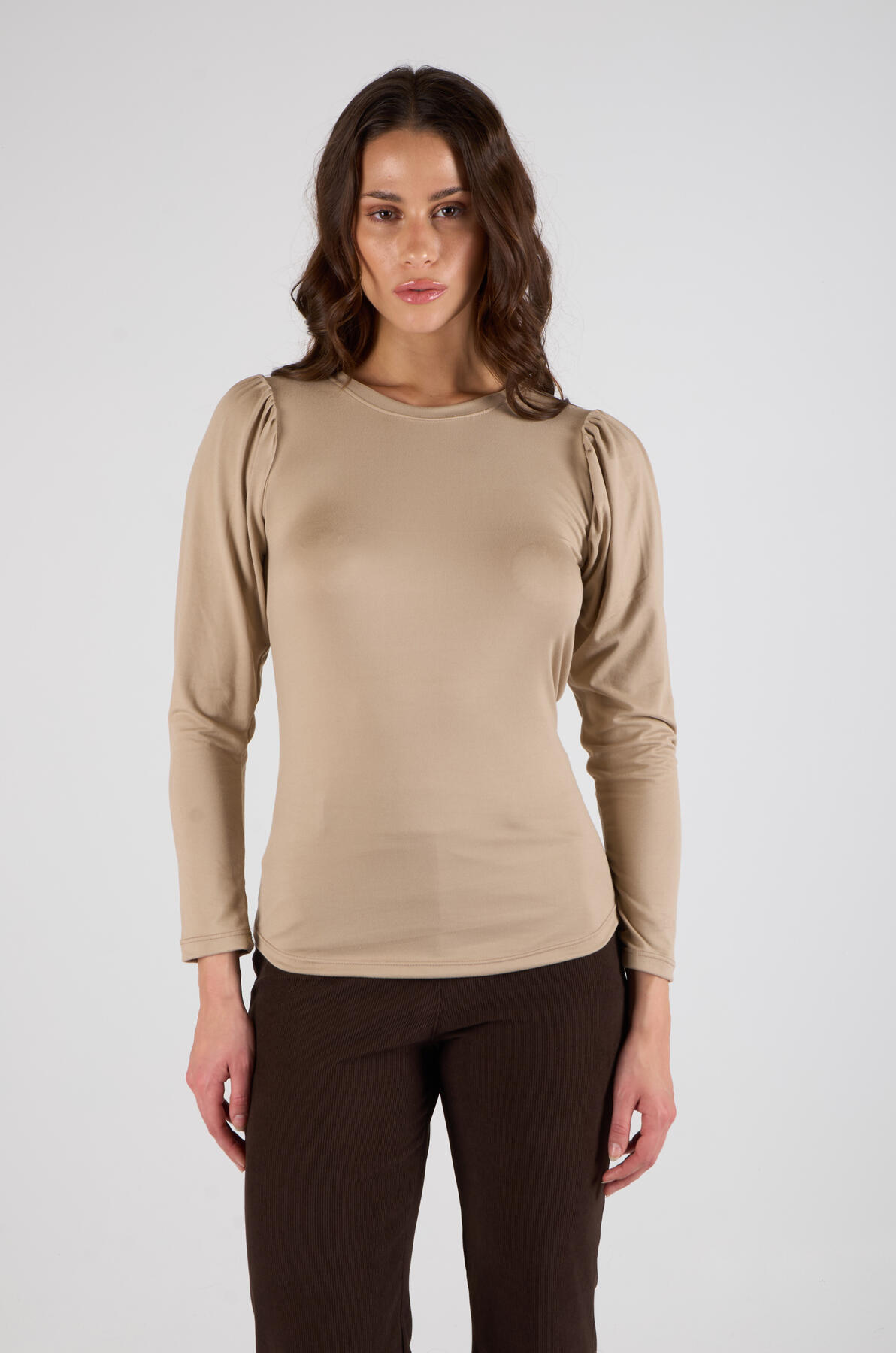 Remera de modal soft manga princesa