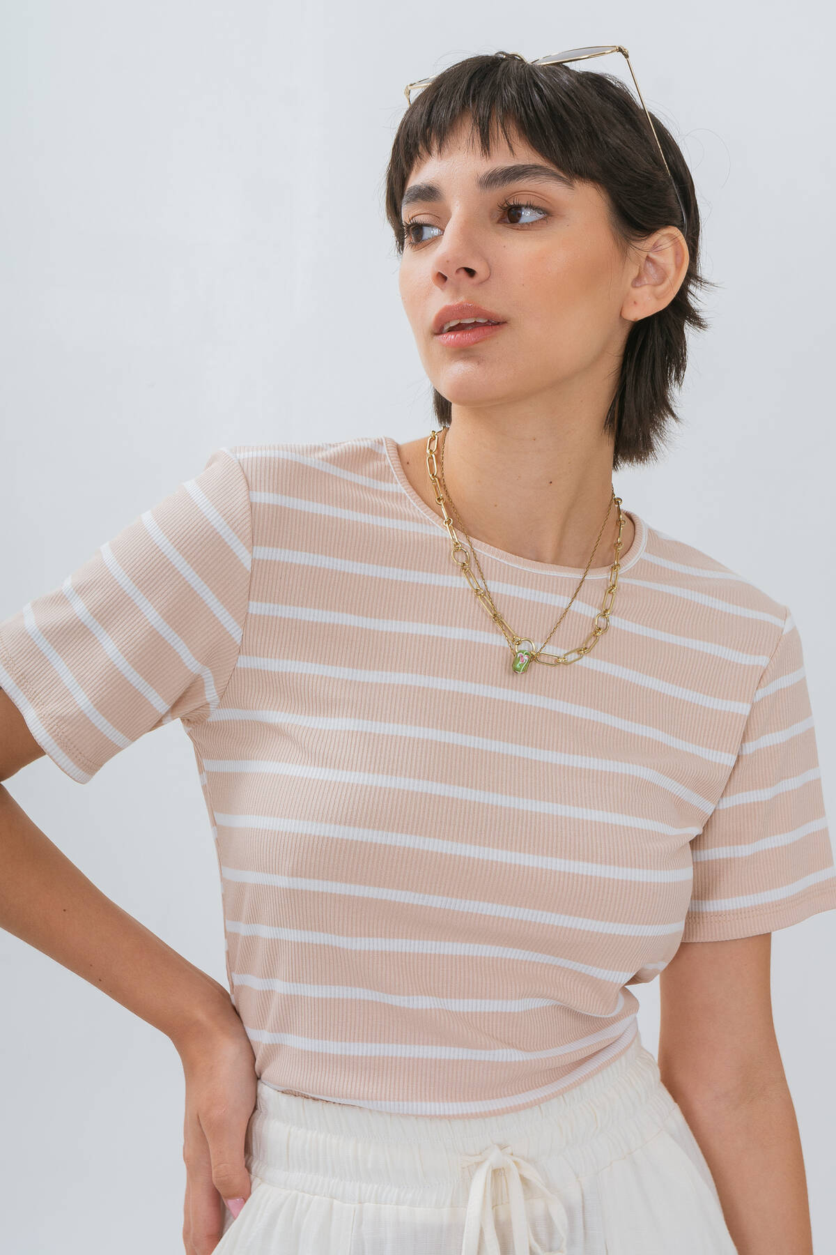 Remera de morley rayado
