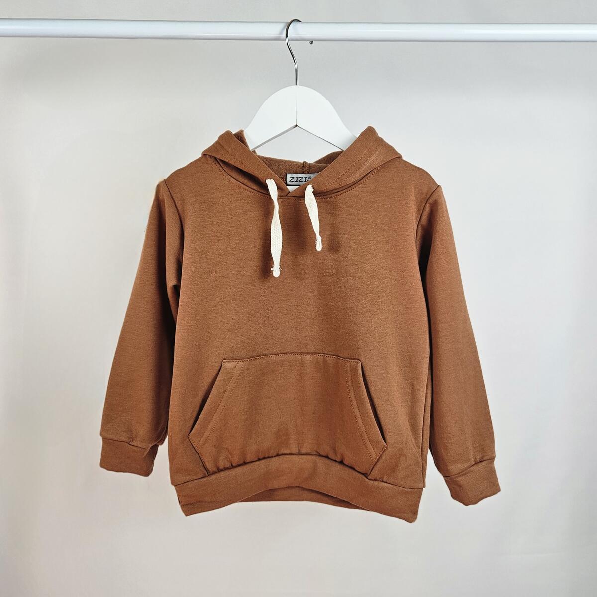 Buzo Bebe Termico Liso CCapucha y Canguro